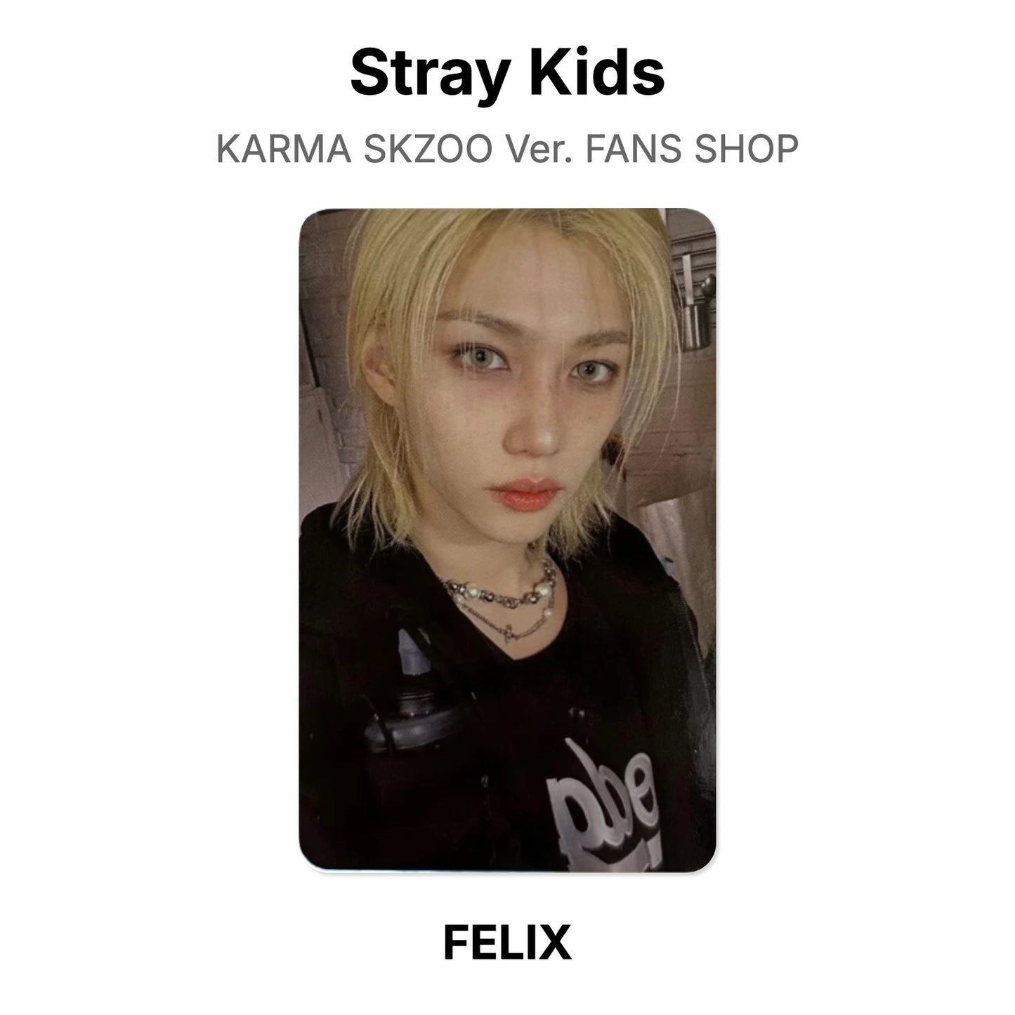 Stray Kids KARMA SKZOO Ver. FANS SHOP photocard officielle