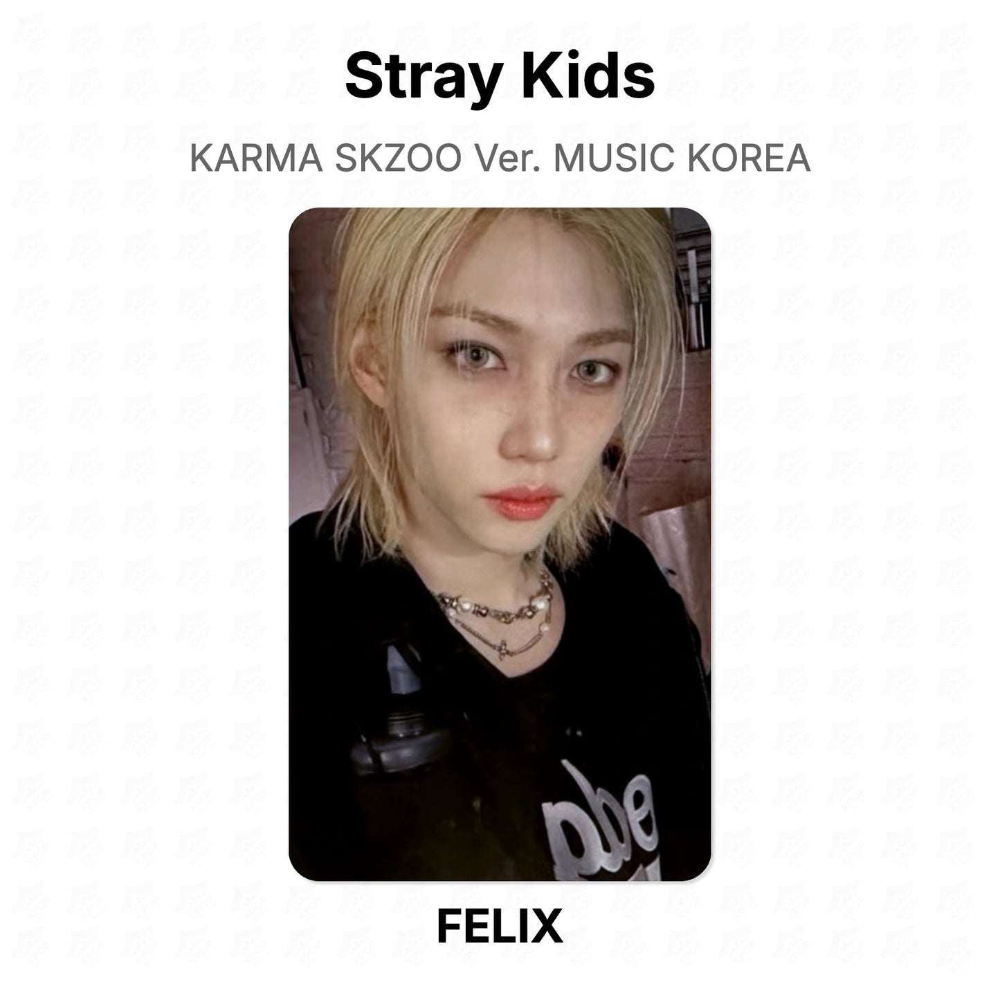 Stray Kids KARMA SKZOO Ver. MUSIC KOREA Official Photocard