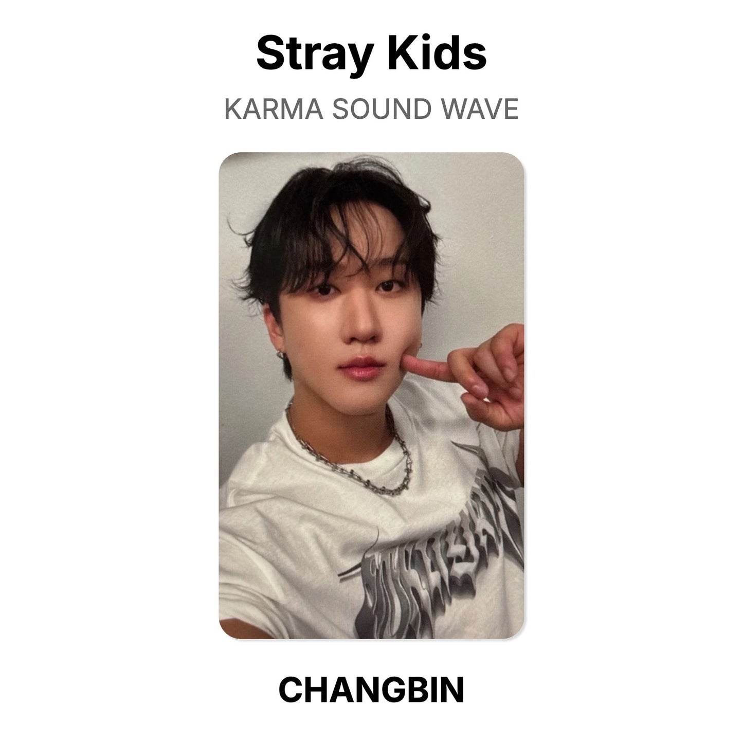 Stray Kids KARMA SOUND WAVE photocard oficial