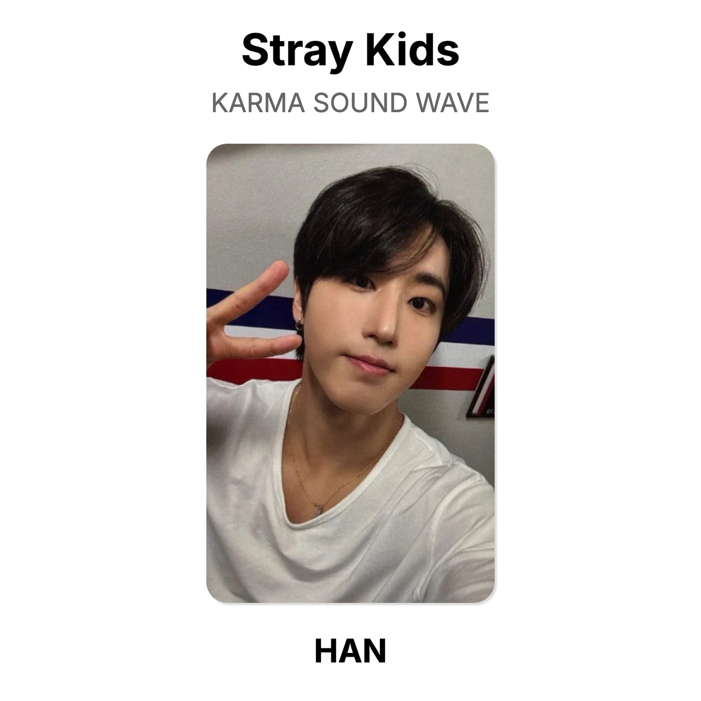 Stray Kids KARMA SOUND WAVE photocard oficial