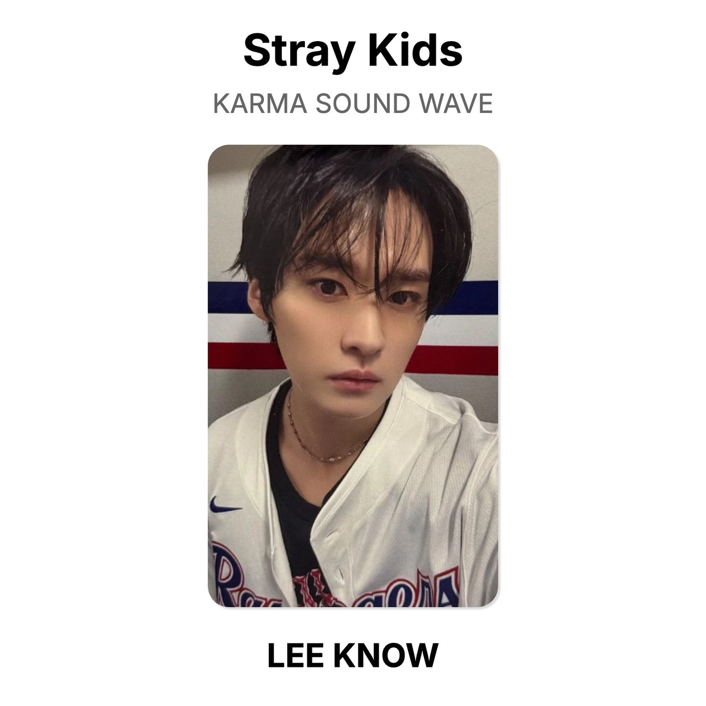 Stray Kids KARMA SOUND WAVE photocard oficial