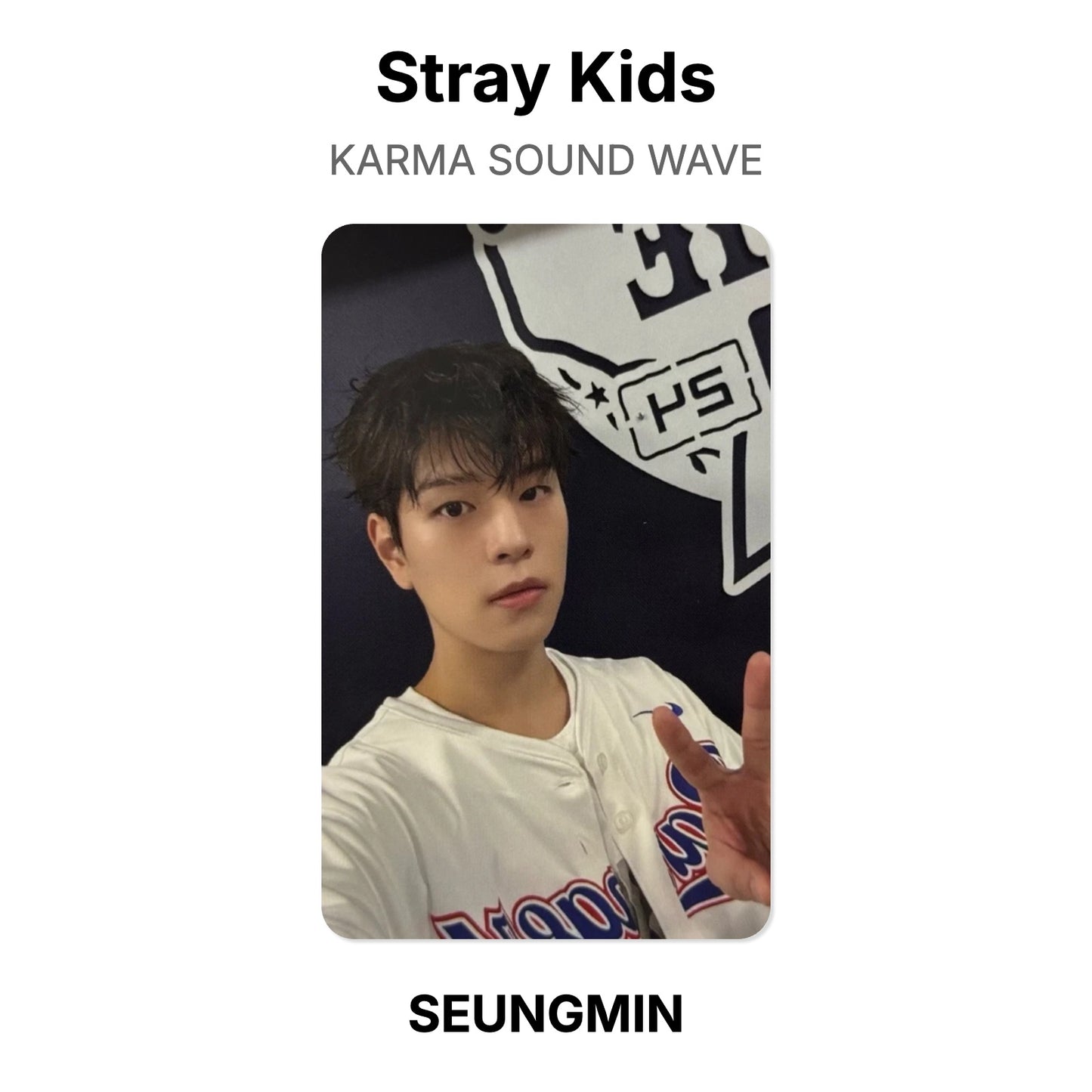 Stray Kids KARMA SOUND WAVE photocard oficial