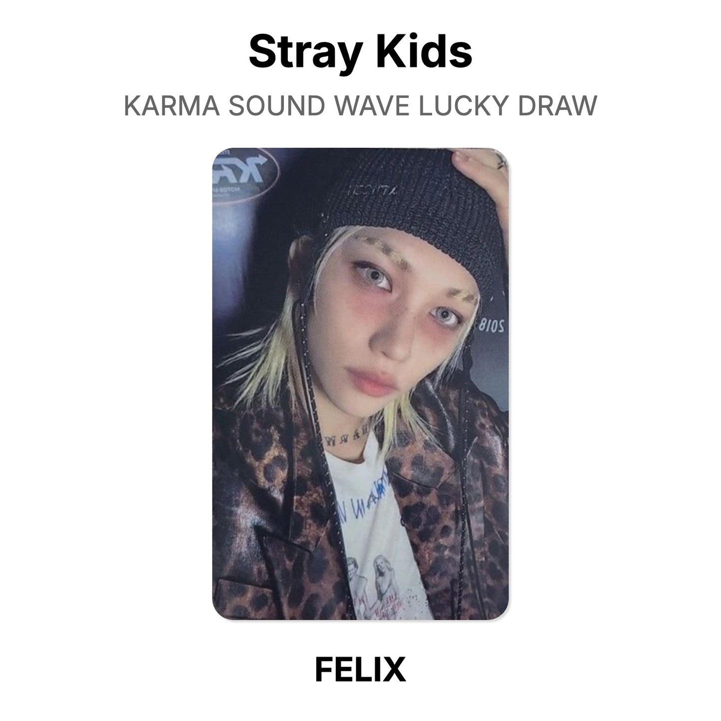 Stray Kids KARMA SOUND WAVE LUCKY DRAW Official Photocard