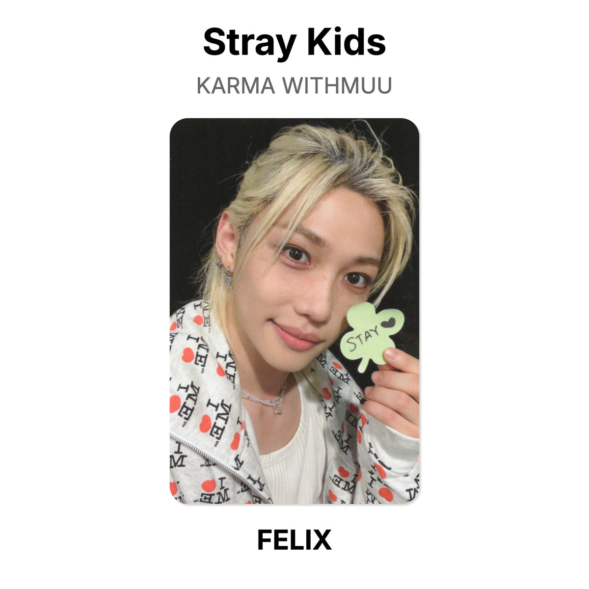 Stray Kids KARMA WITHMUU Official Photocard