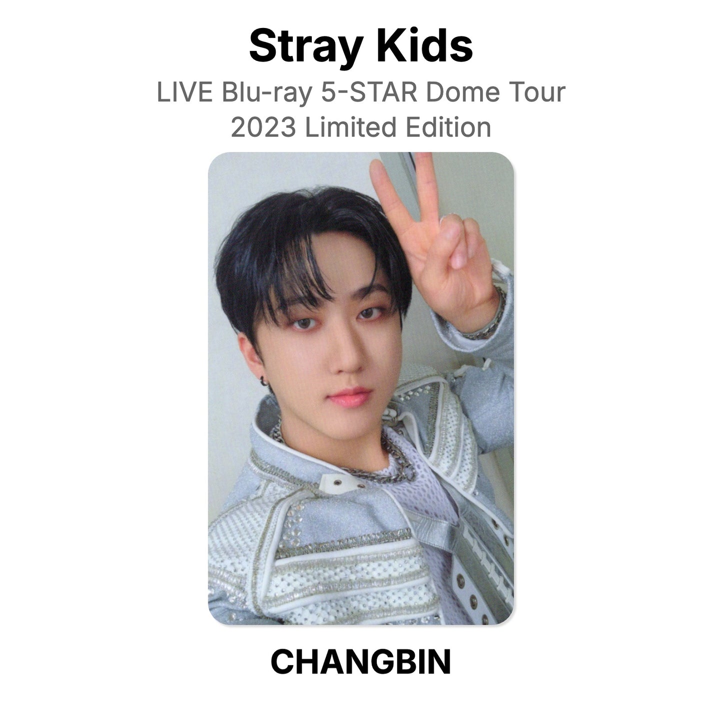 Stray Kids LIVE Blu-ray 5-STAR Dome Tour 2023 Limited Edition photocard oficial