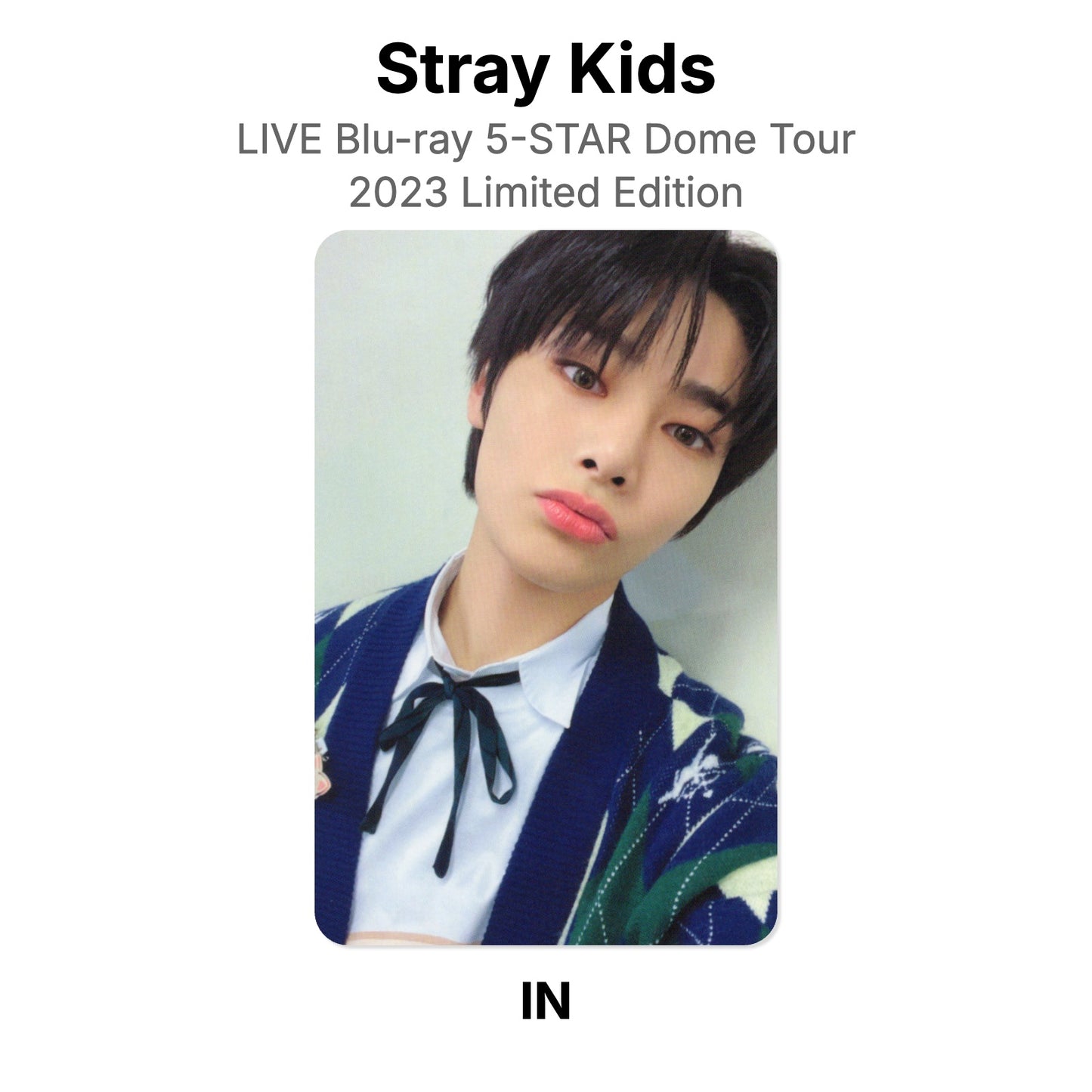 Stray Kids LIVE Blu-ray 5-STAR Dome Tour 2023 Limited Edition photocard oficial