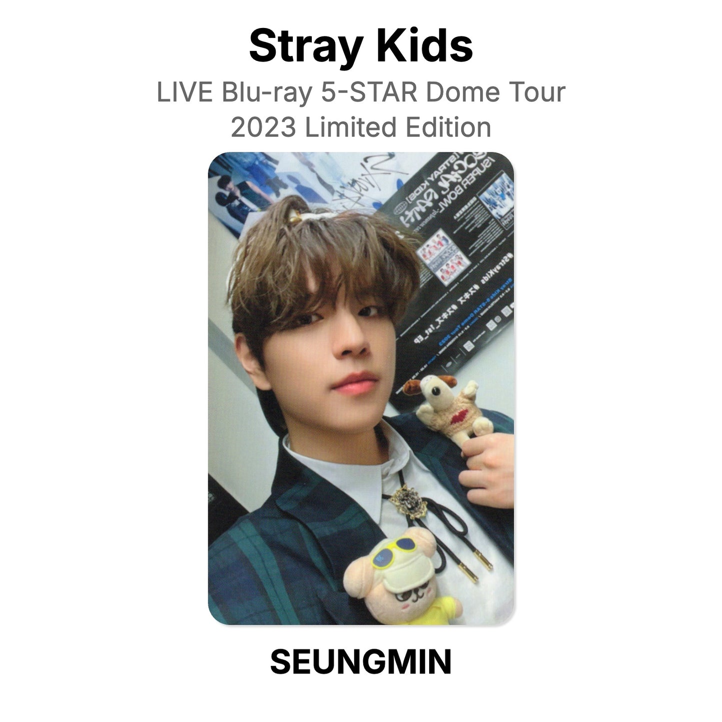 Stray Kids LIVE Blu-ray 5-STAR Dome Tour 2023 Limited Edition photocard oficial
