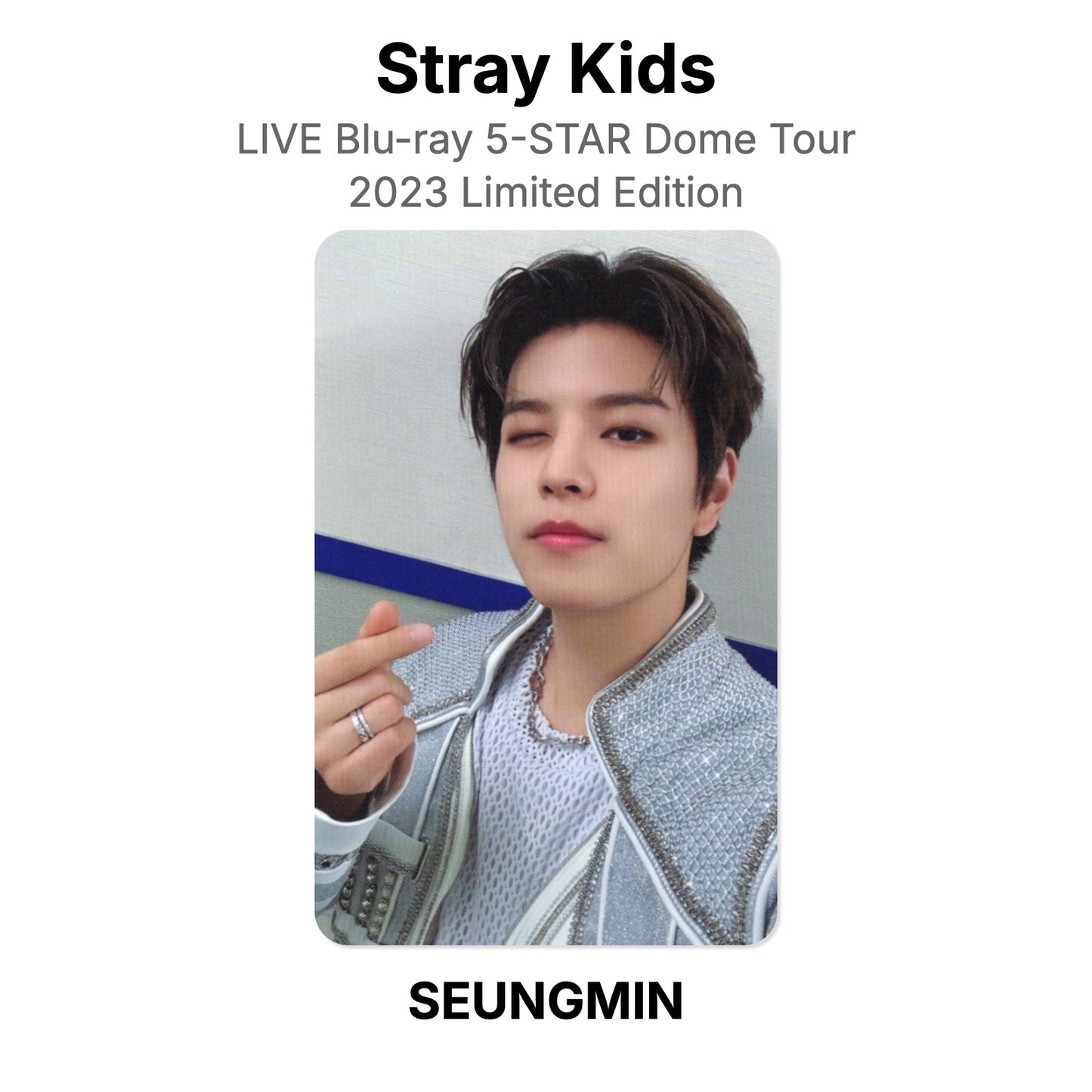 Stray Kids LIVE Blu-ray 5-STAR Dome Tour 2023 Limited Edition photocard oficial