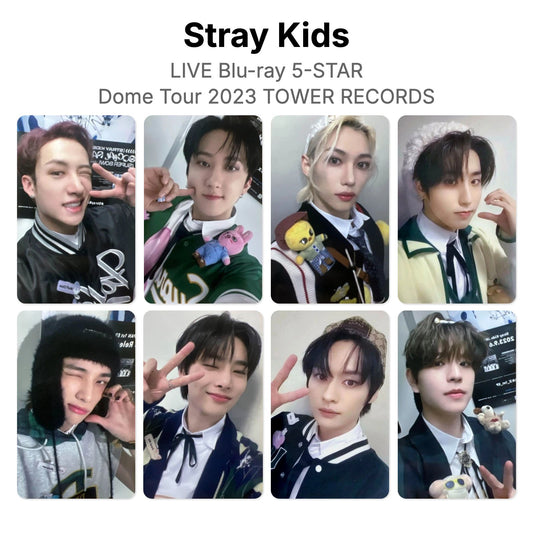 Stray Kids LIVE Blu-ray 5-STAR Dome Tour 2023 TOWER RECORDS Official Photocard