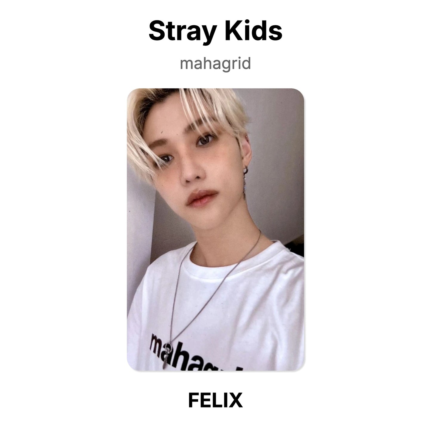 Stray Kids mahagrid photocard oficial