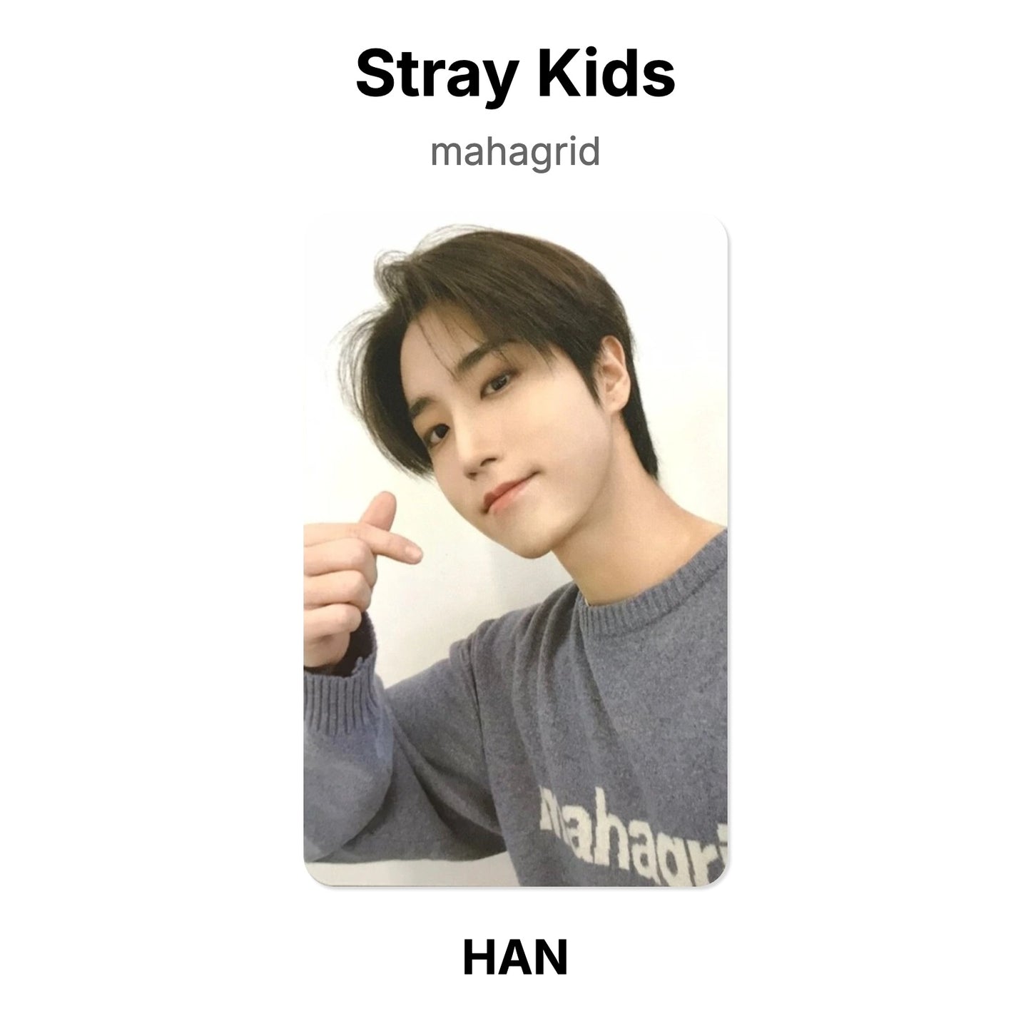 Stray Kids mahagrid photocard oficial