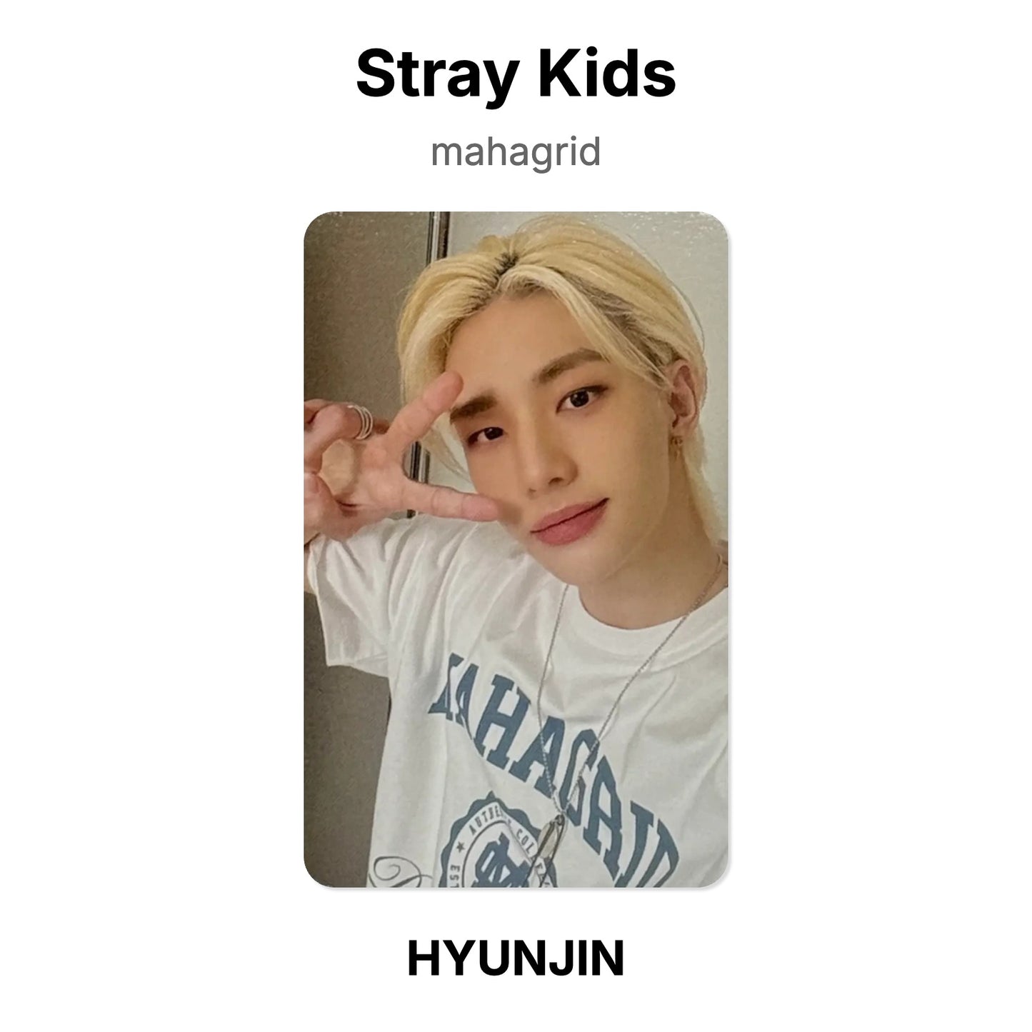 Stray Kids mahagrid photocard oficial