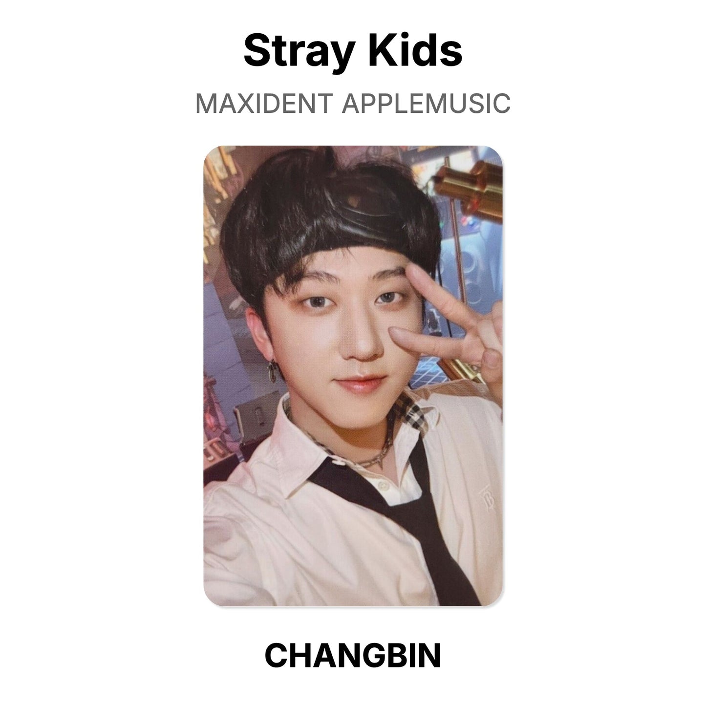 Stray Kids MAXIDENT APPLEMUSIC Official Photocard