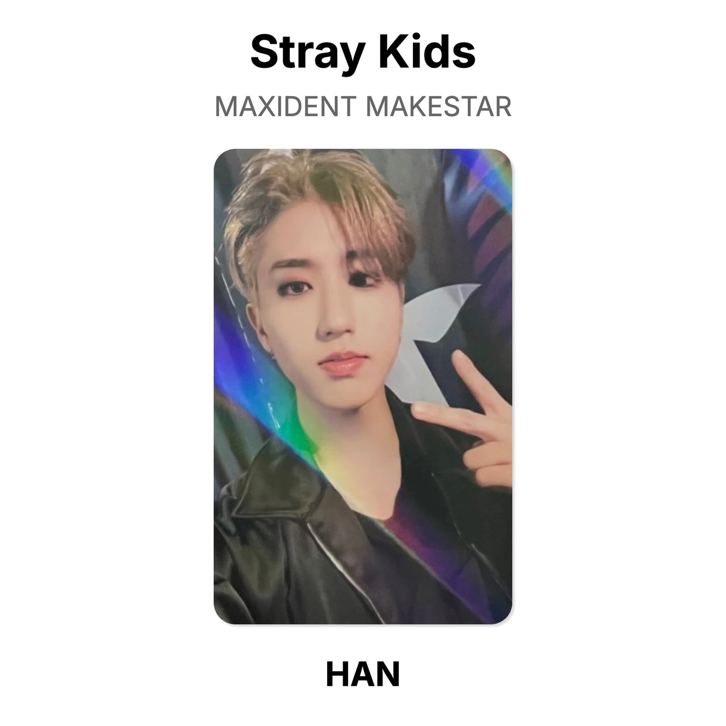 Stray Kids MAXIDENT MAKESTAR photocard oficial