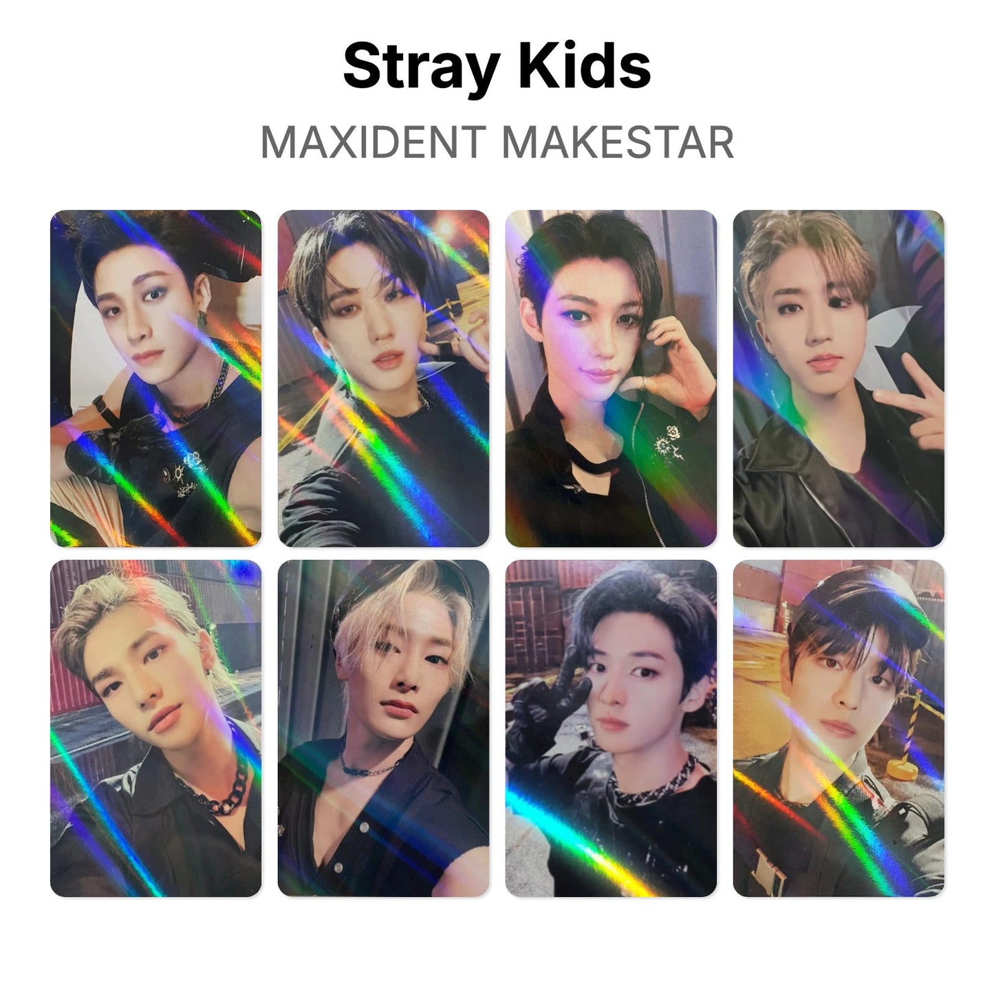 Stray Kids MAXIDENT MAKESTAR photocard oficial