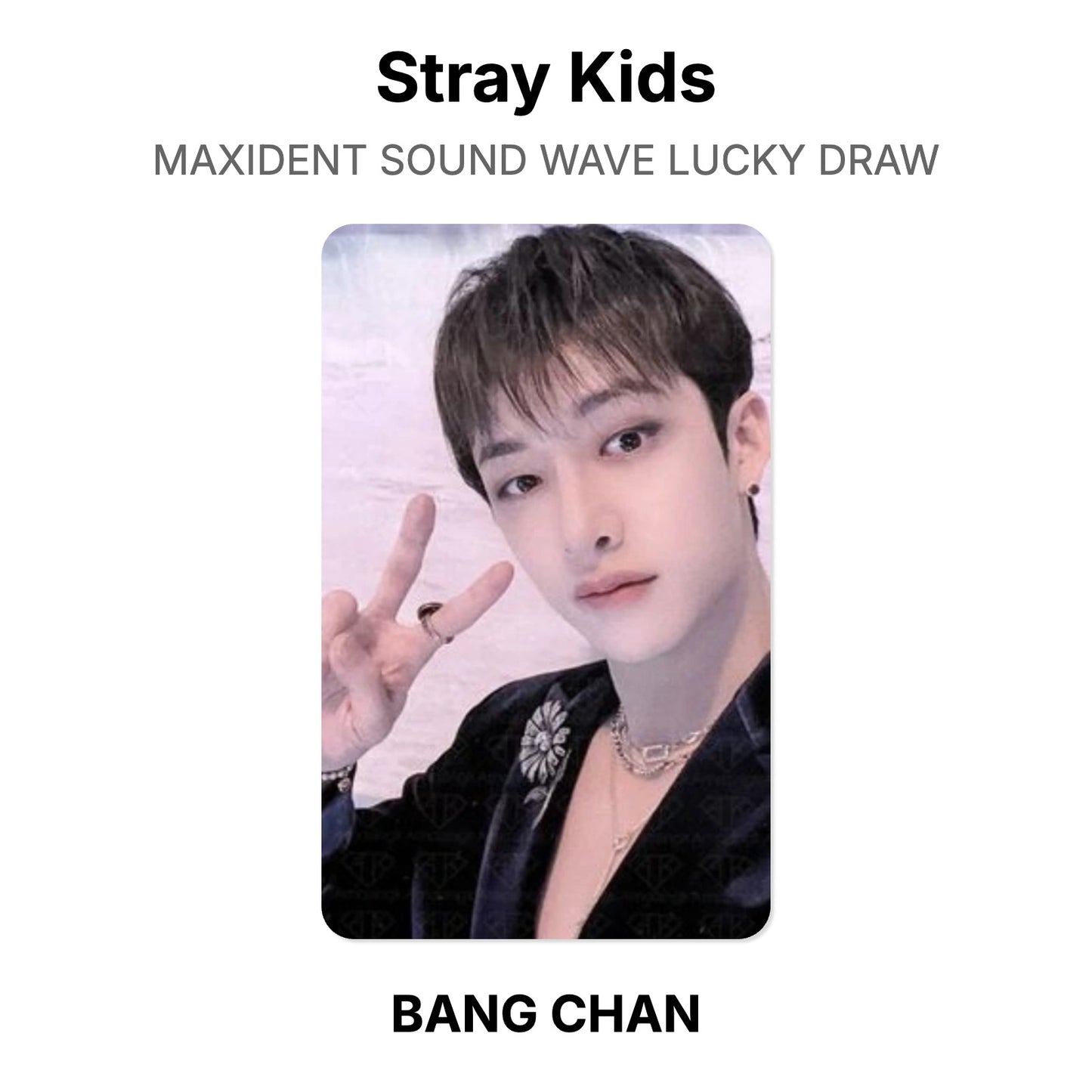 Stray Kids MAXIDENT SOUND WAVE LUCKY DRAW Official Photocard