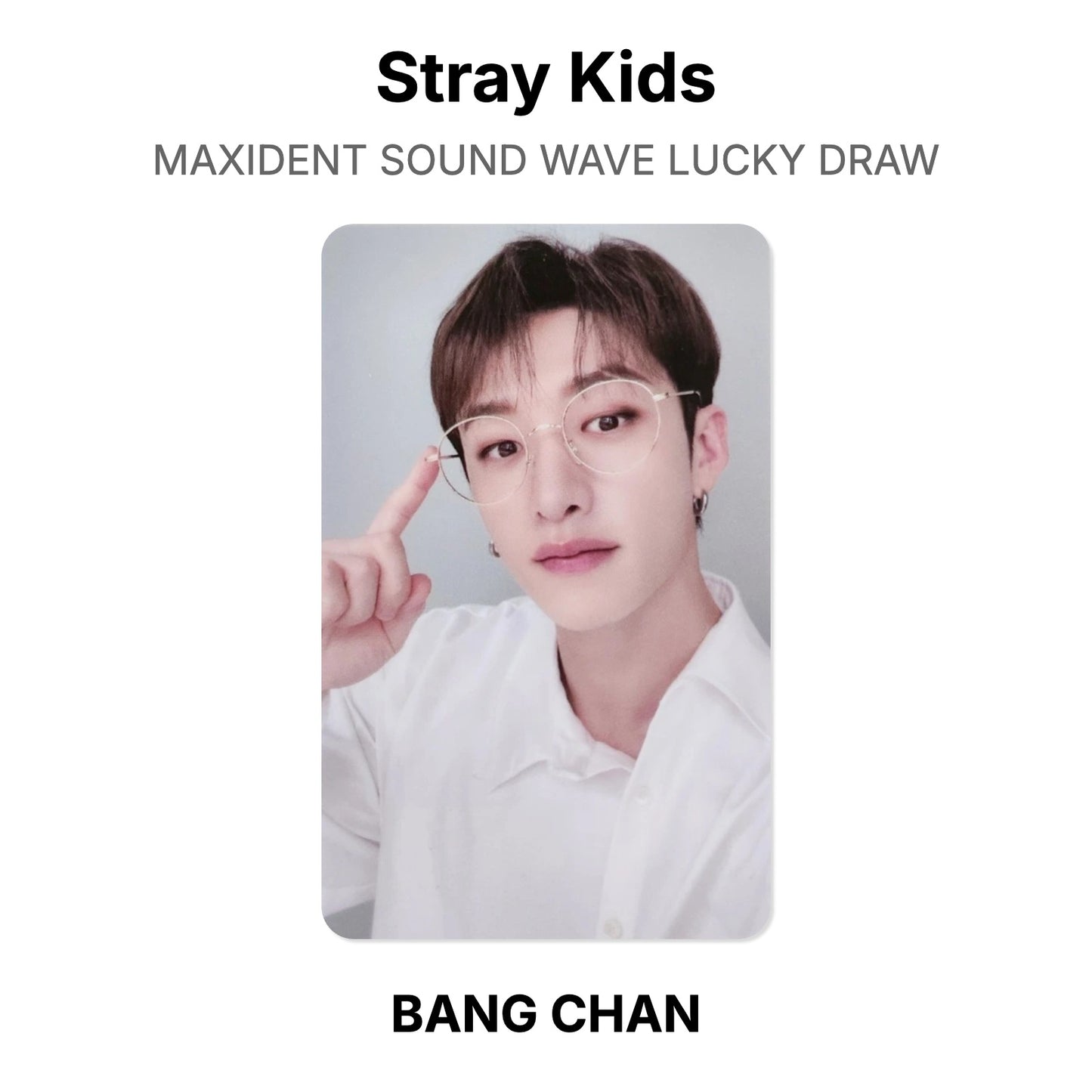 Stray Kids MAXIDENT SOUND WAVE LUCKY DRAW Official Photocard