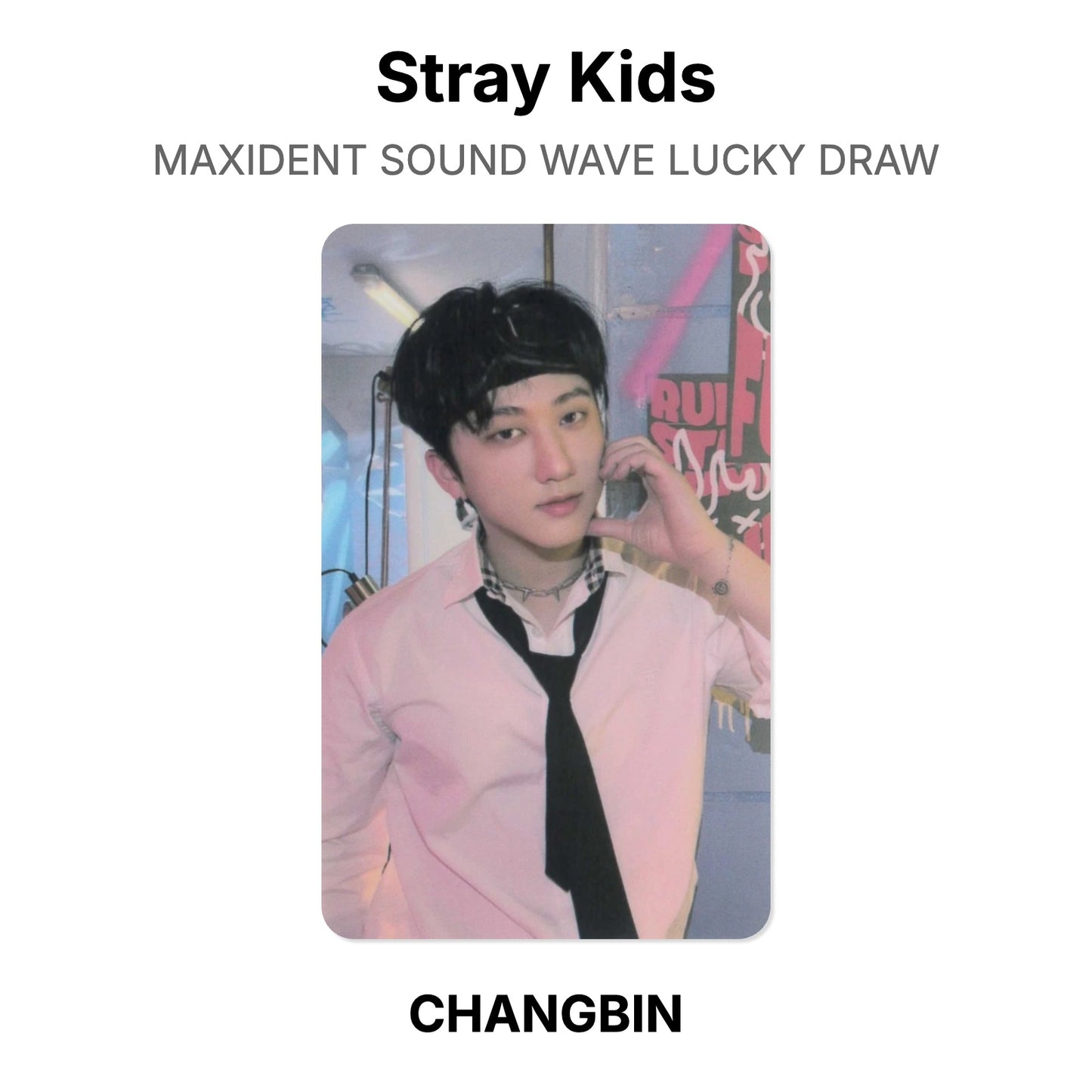 Stray Kids MAXIDENT SOUND WAVE LUCKY DRAW Official Photocard