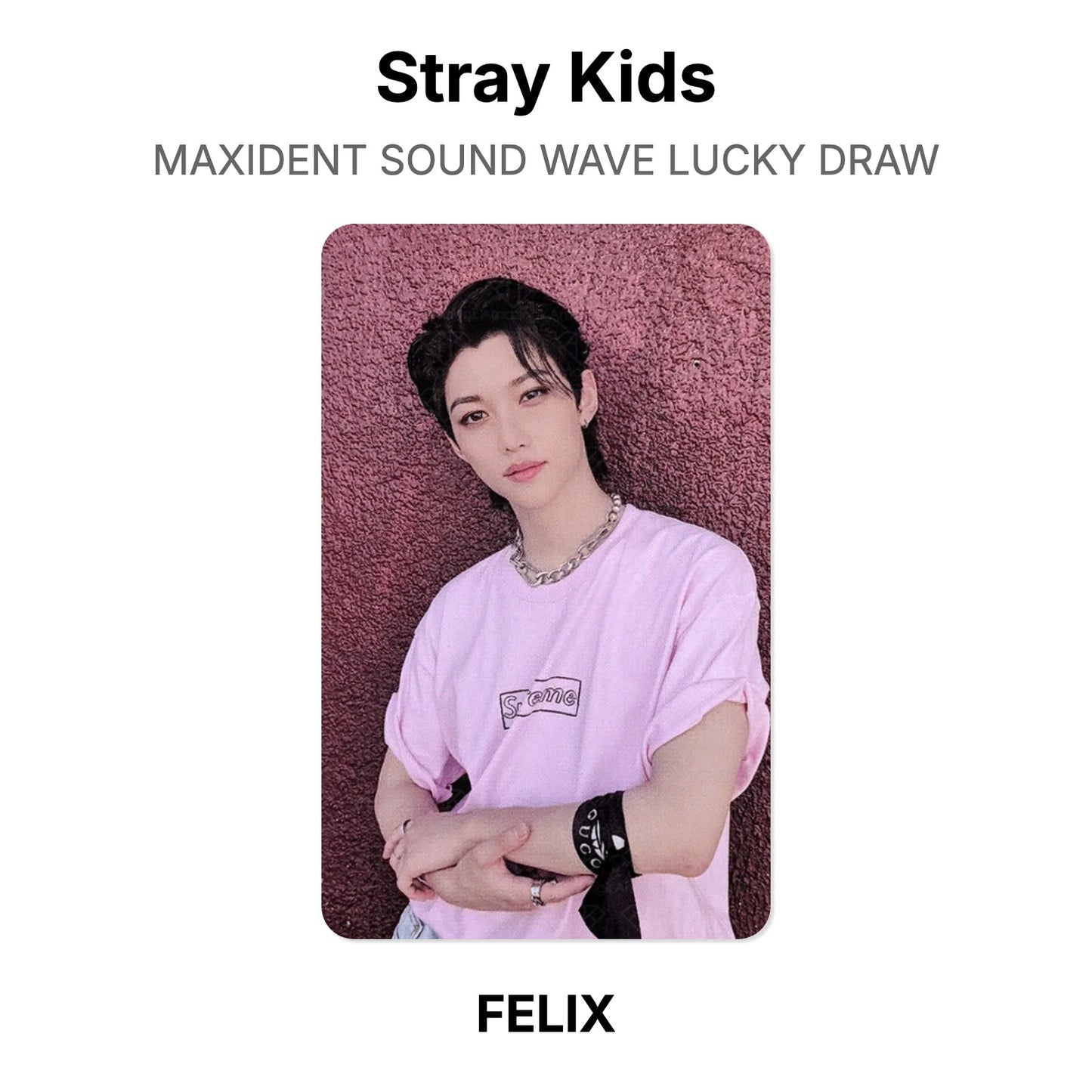 Stray Kids MAXIDENT SOUND WAVE LUCKY DRAW Official Photocard