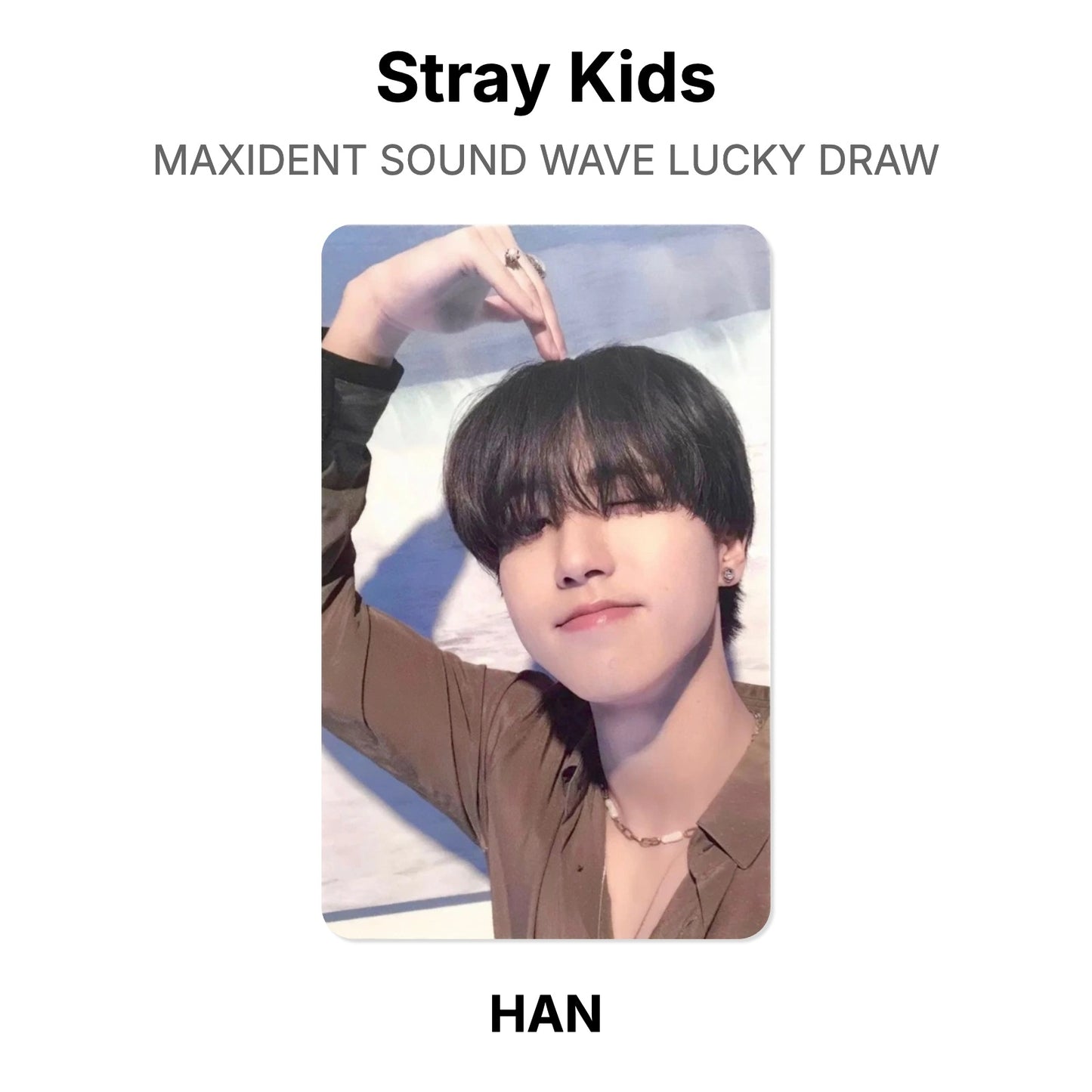 Stray Kids MAXIDENT SOUND WAVE LUCKY DRAW Official Photocard