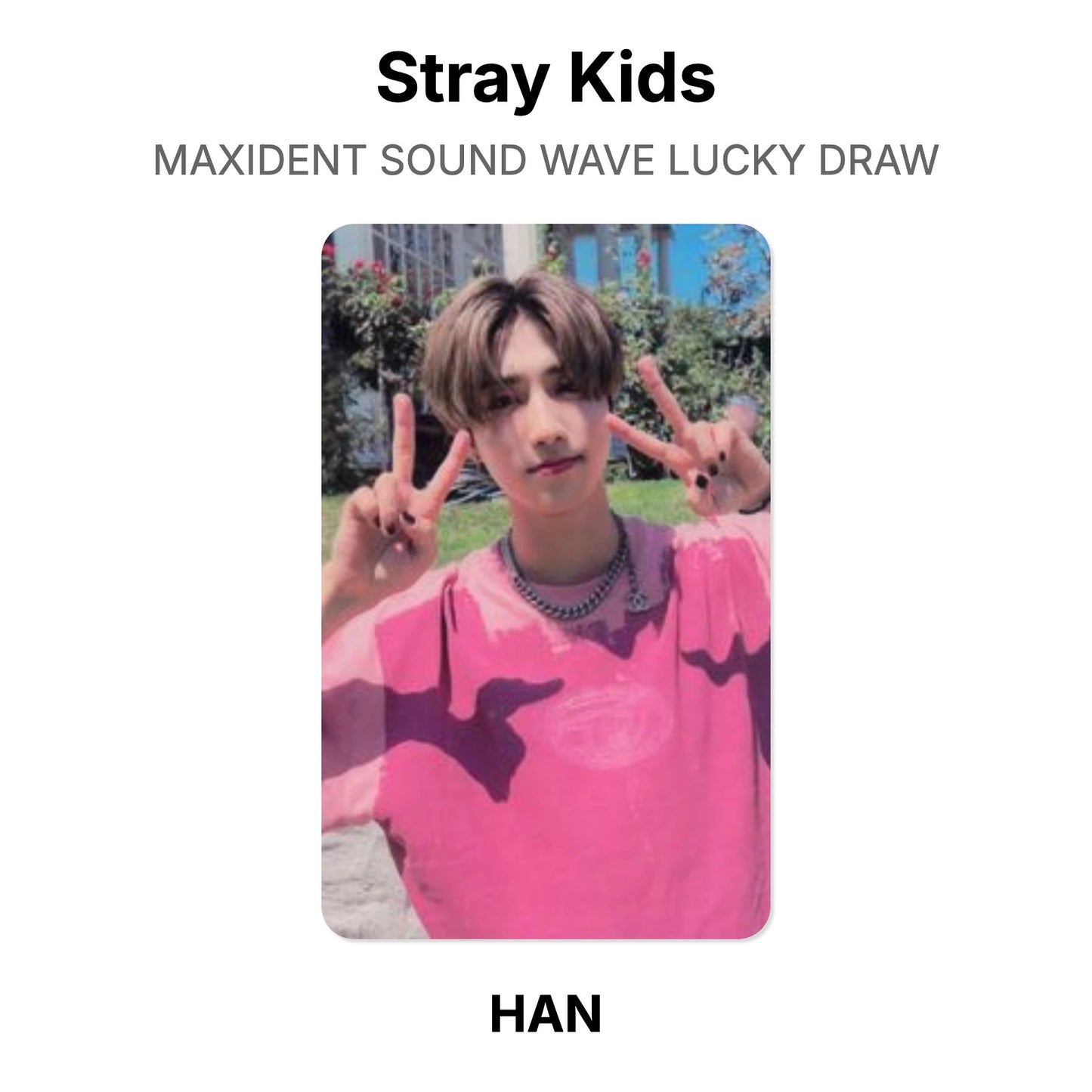 Stray Kids MAXIDENT SOUND WAVE LUCKY DRAW Official Photocard