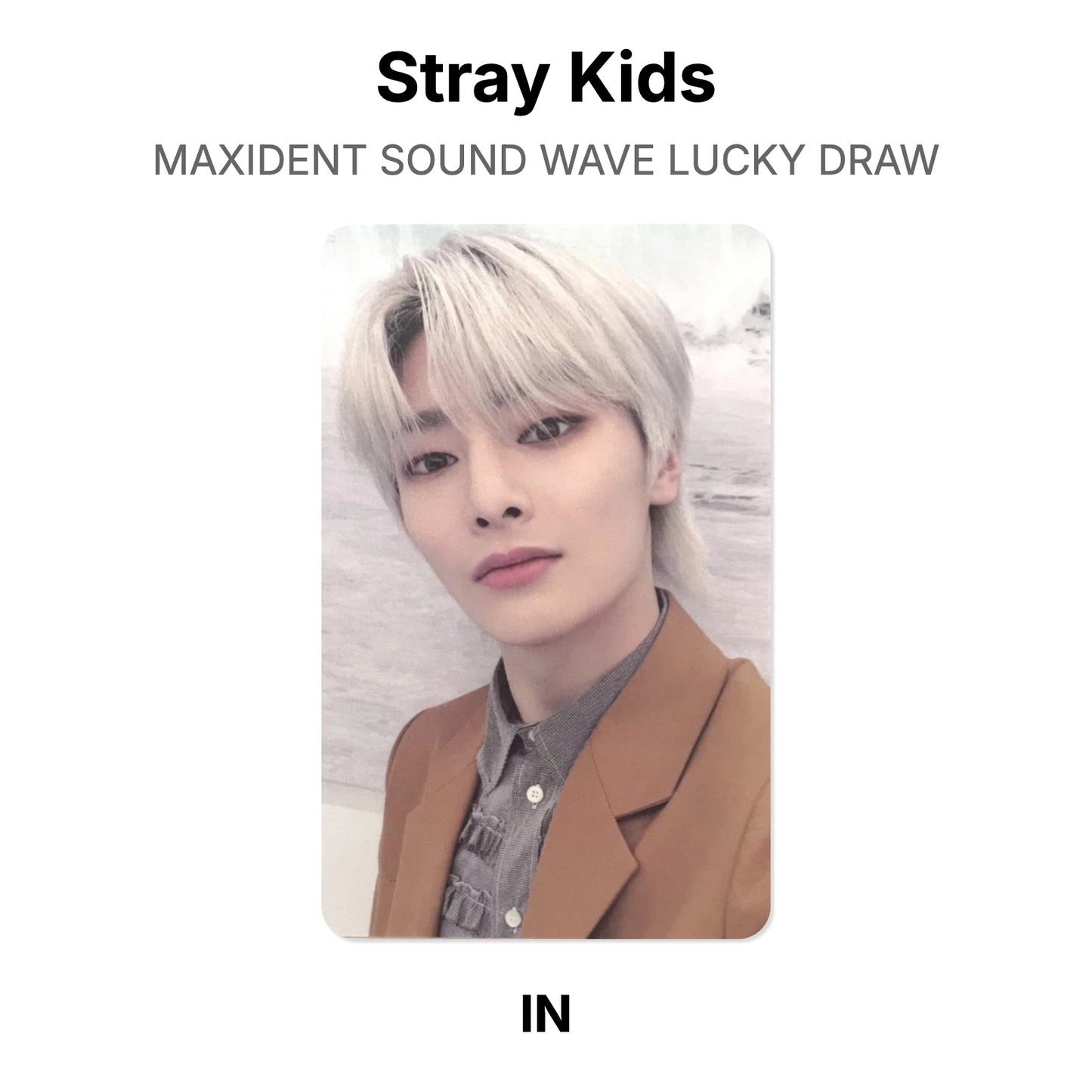 Stray Kids MAXIDENT SOUND WAVE LUCKY DRAW Official Photocard