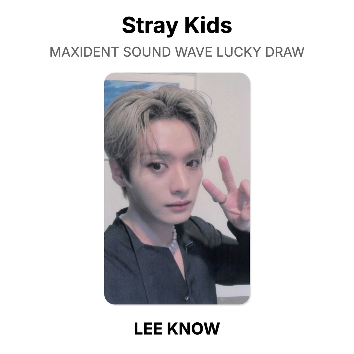 Stray Kids MAXIDENT SOUND WAVE LUCKY DRAW Official Photocard