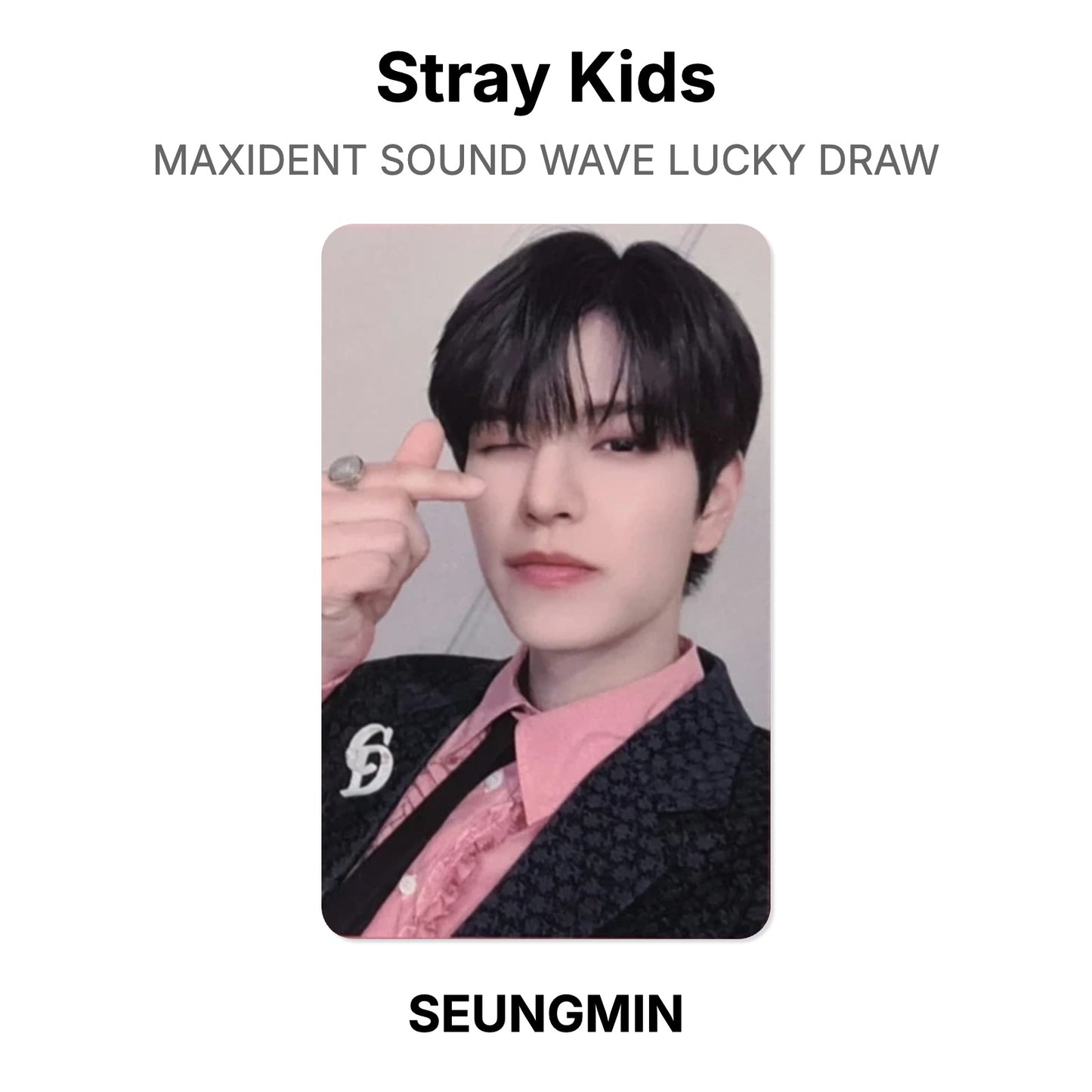 Stray Kids MAXIDENT SOUND WAVE LUCKY DRAW Official Photocard