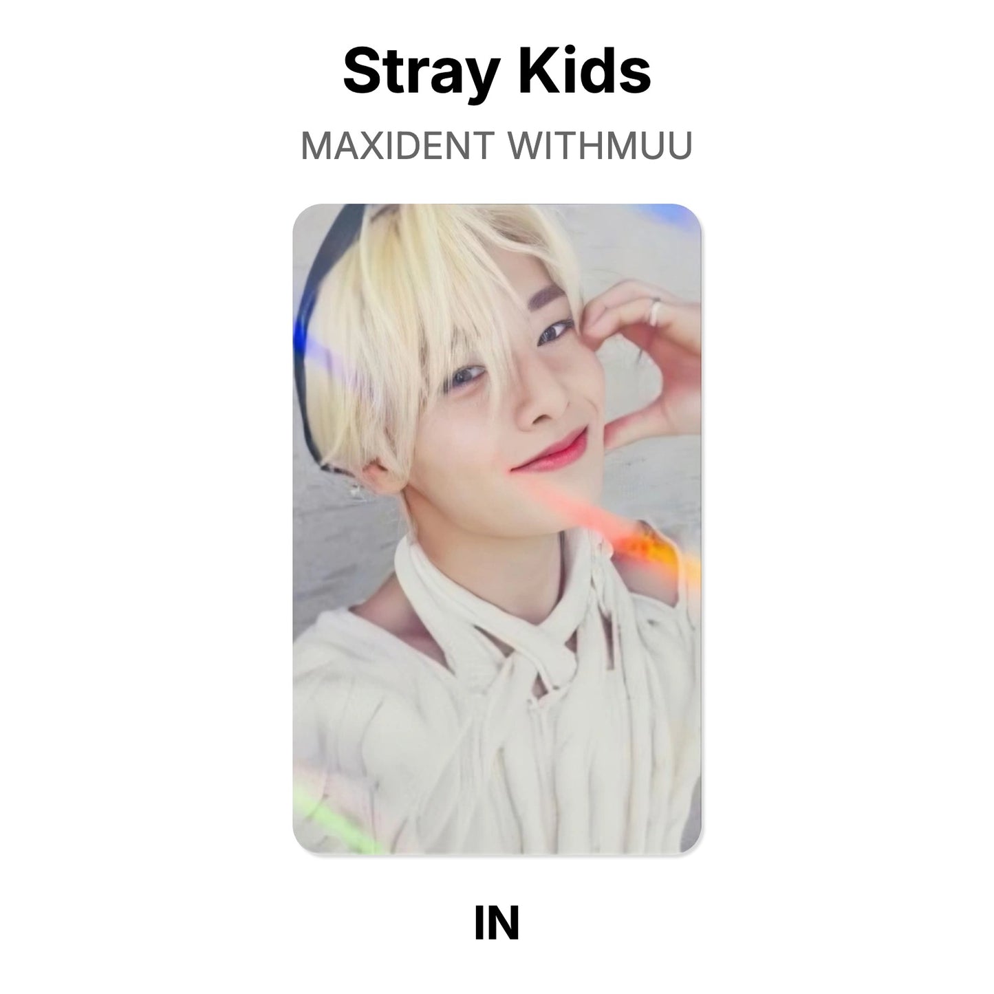 Stray Kids MAXIDENT WITHMUU photocard ufficiale