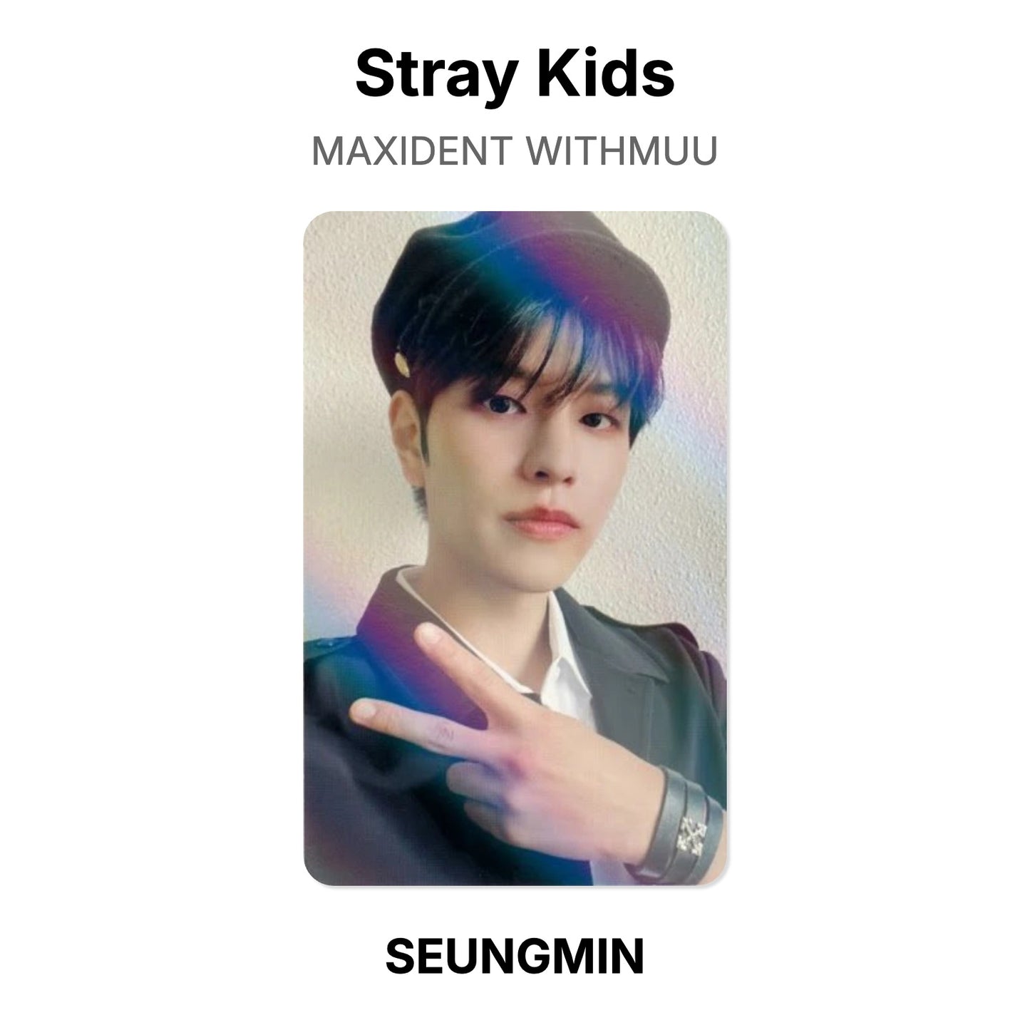 Stray Kids MAXIDENT WITHMUU photocard ufficiale