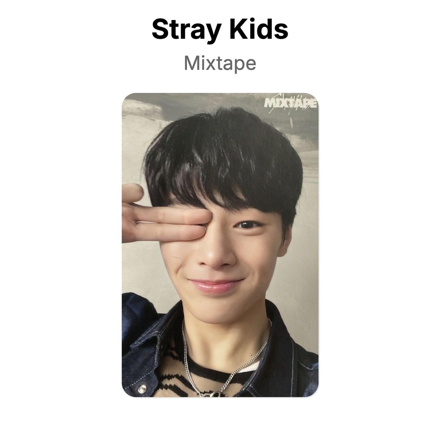 Stray Kids Mixtape Official Photocard
