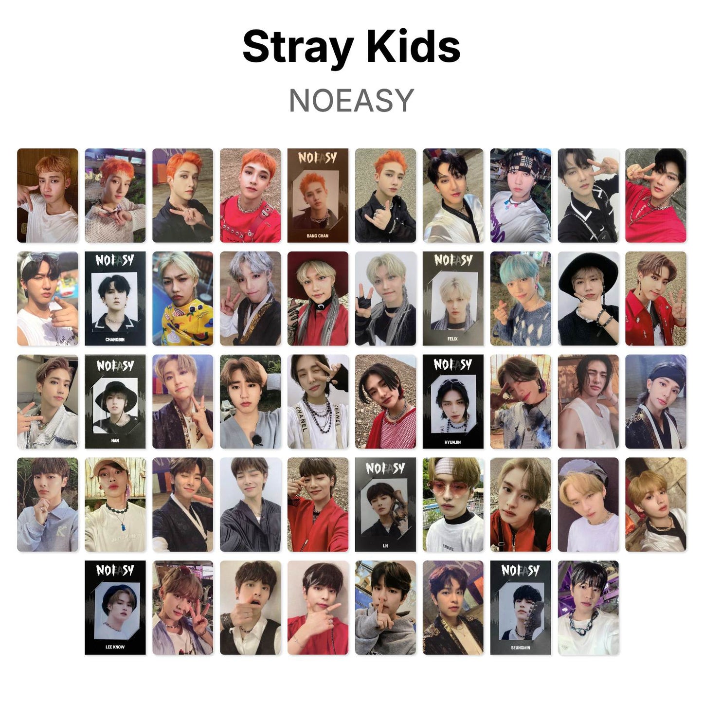 Stray Kids NOEASY photocard oficial