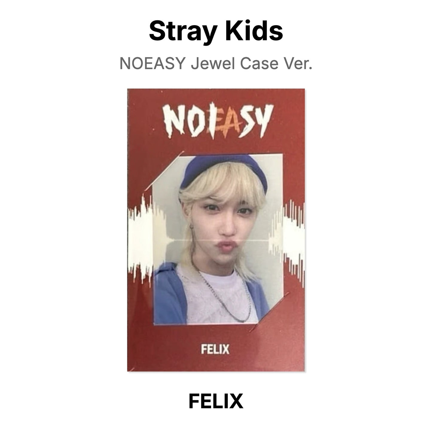 Stray Kids NOEASY Jewel Case Ver. photocard oficial