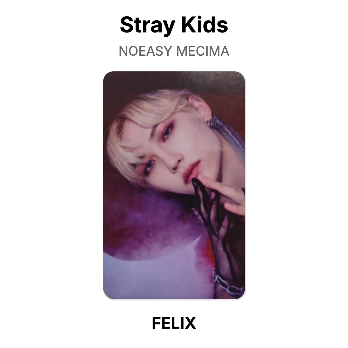 Stray Kids NOEASY MECIMA photocard officielle