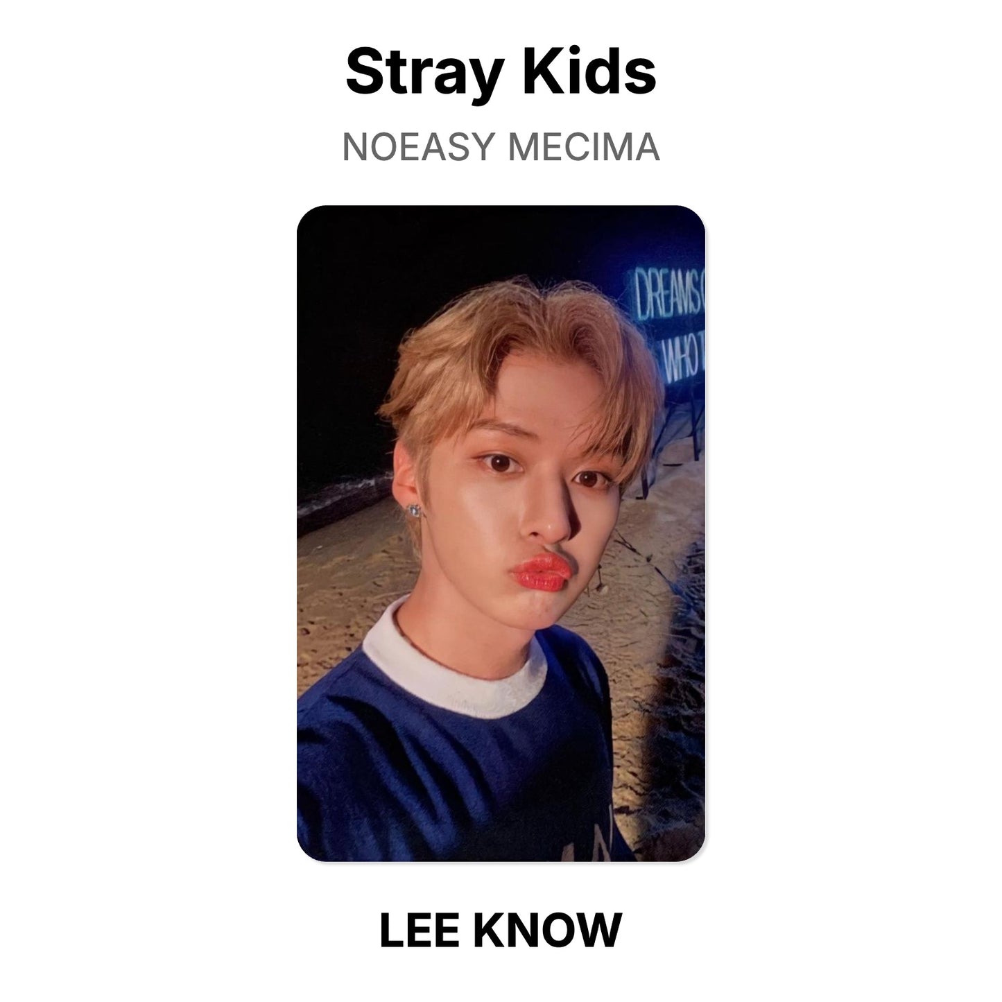 Stray Kids NOEASY MECIMA photocard officielle