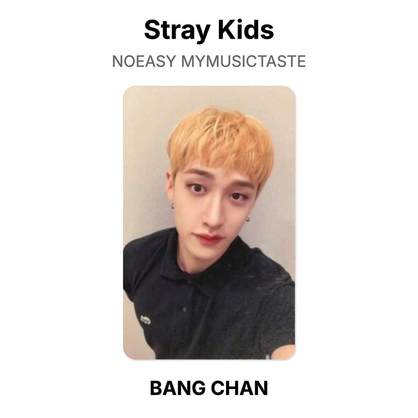 Stray Kids NOEASY MYMUSICTASTE photocard oficial