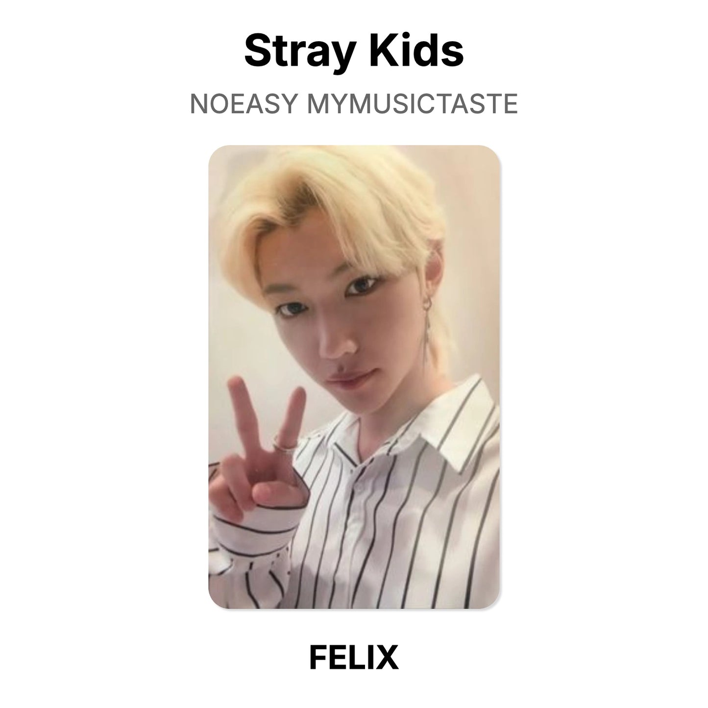 Stray Kids NOEASY MYMUSICTASTE photocard oficial