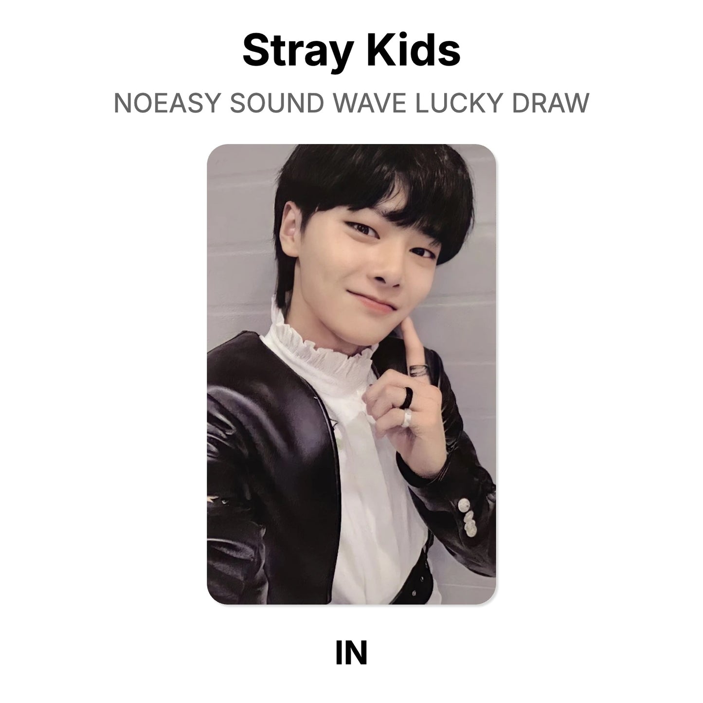 Stray Kids NOEASY SOUND WAVE LUCKY DRAW photocard oficial