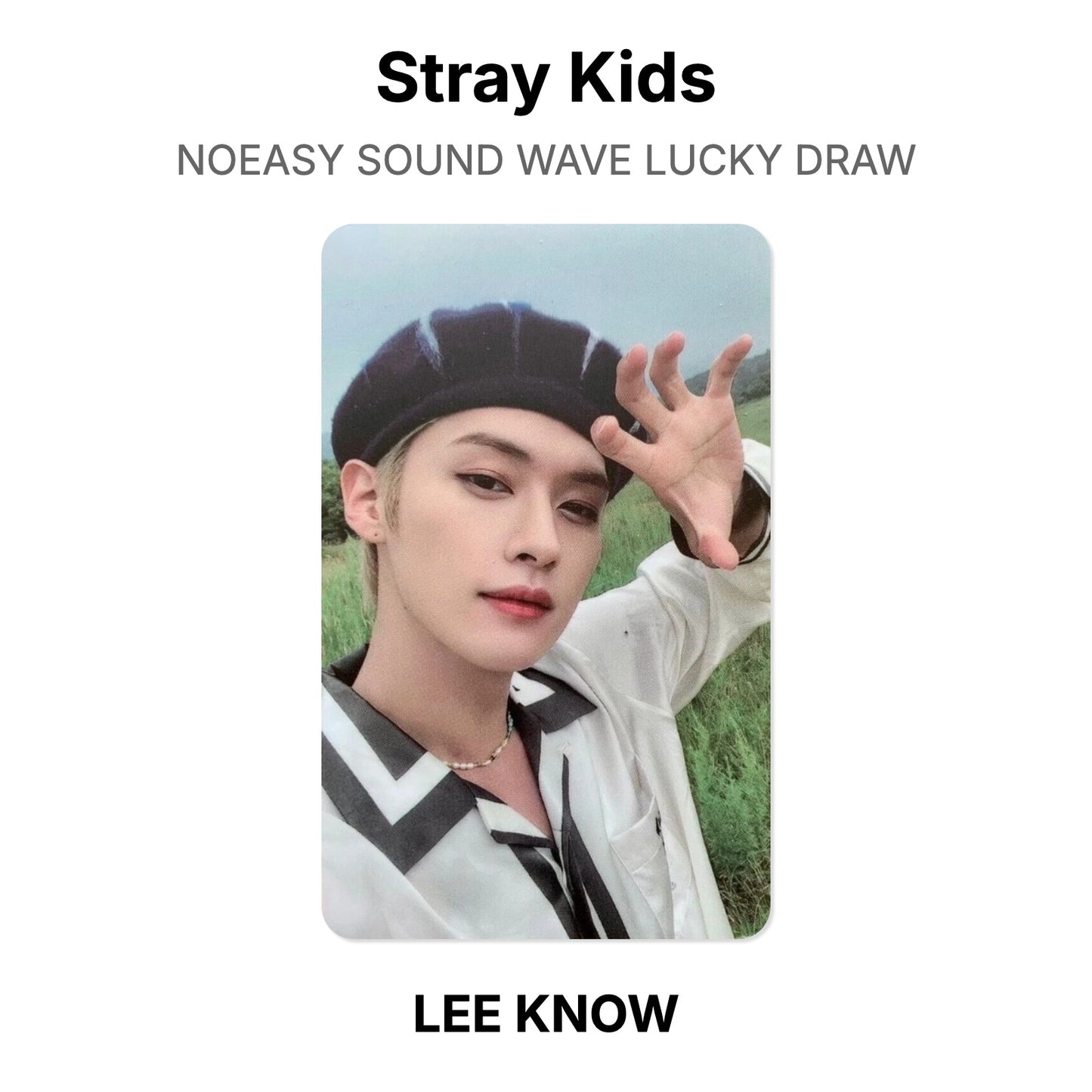 Stray Kids NOEASY SOUND WAVE LUCKY DRAW photocard oficial