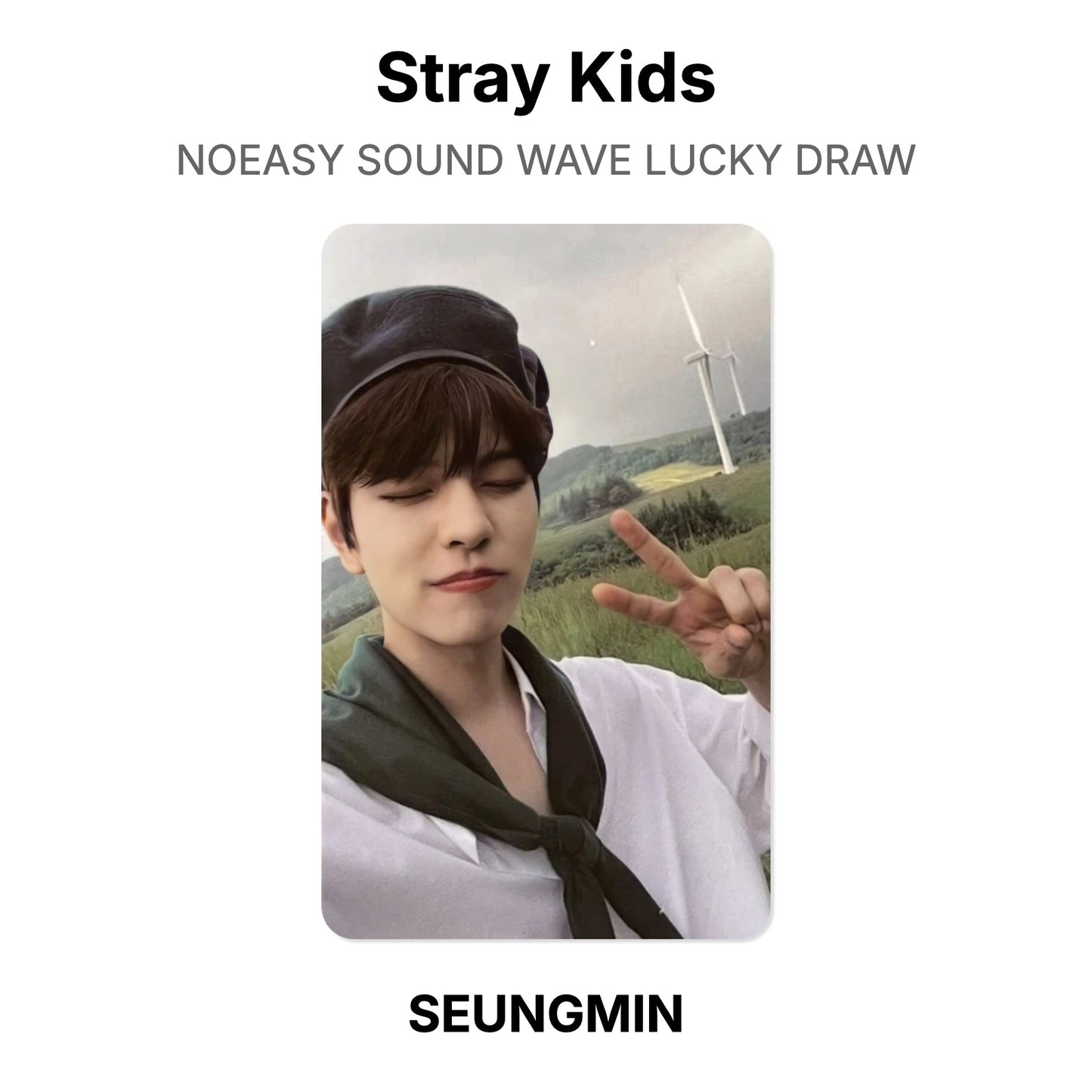 Stray Kids NOEASY SOUND WAVE LUCKY DRAW photocard oficial