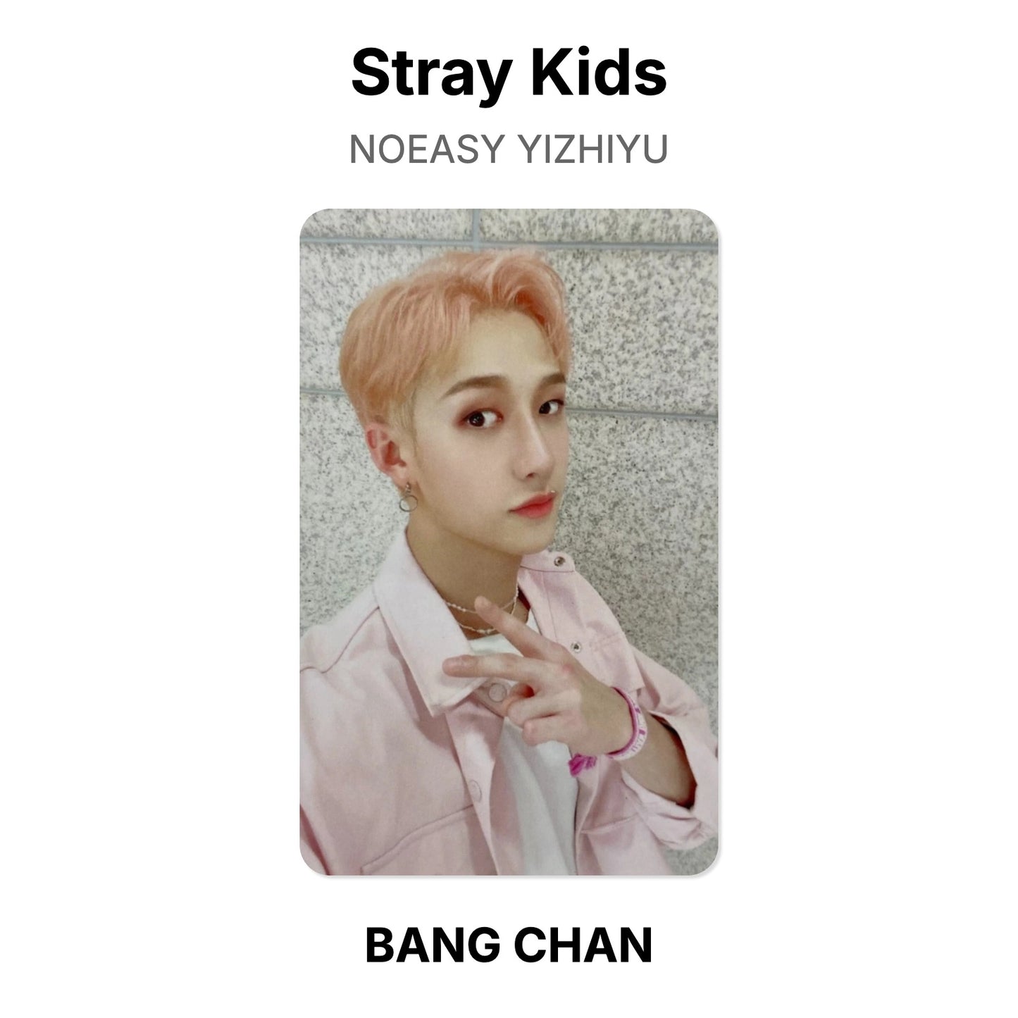 Stray Kids NOEASY YIZHIYU Official Photocard
