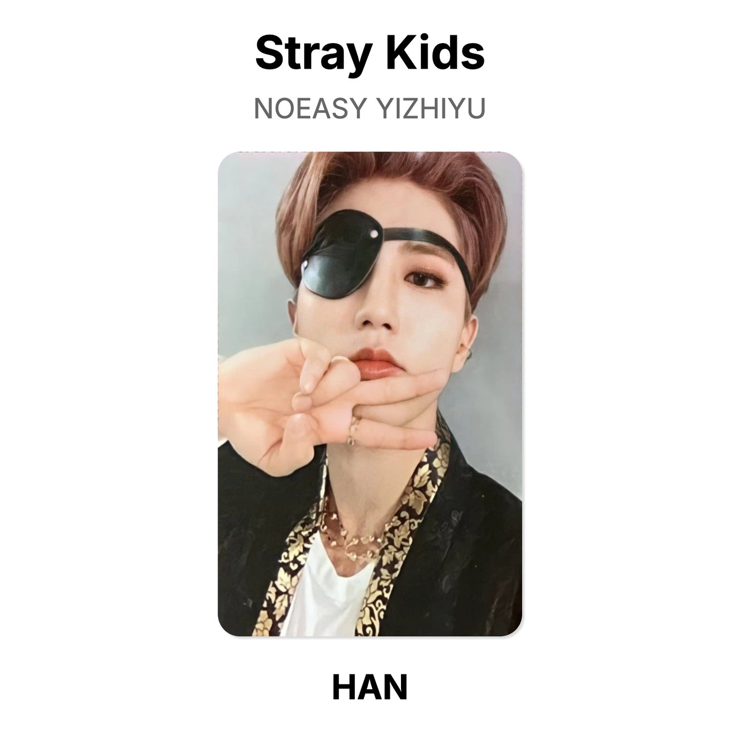 Stray Kids NOEASY YIZHIYU Official Photocard