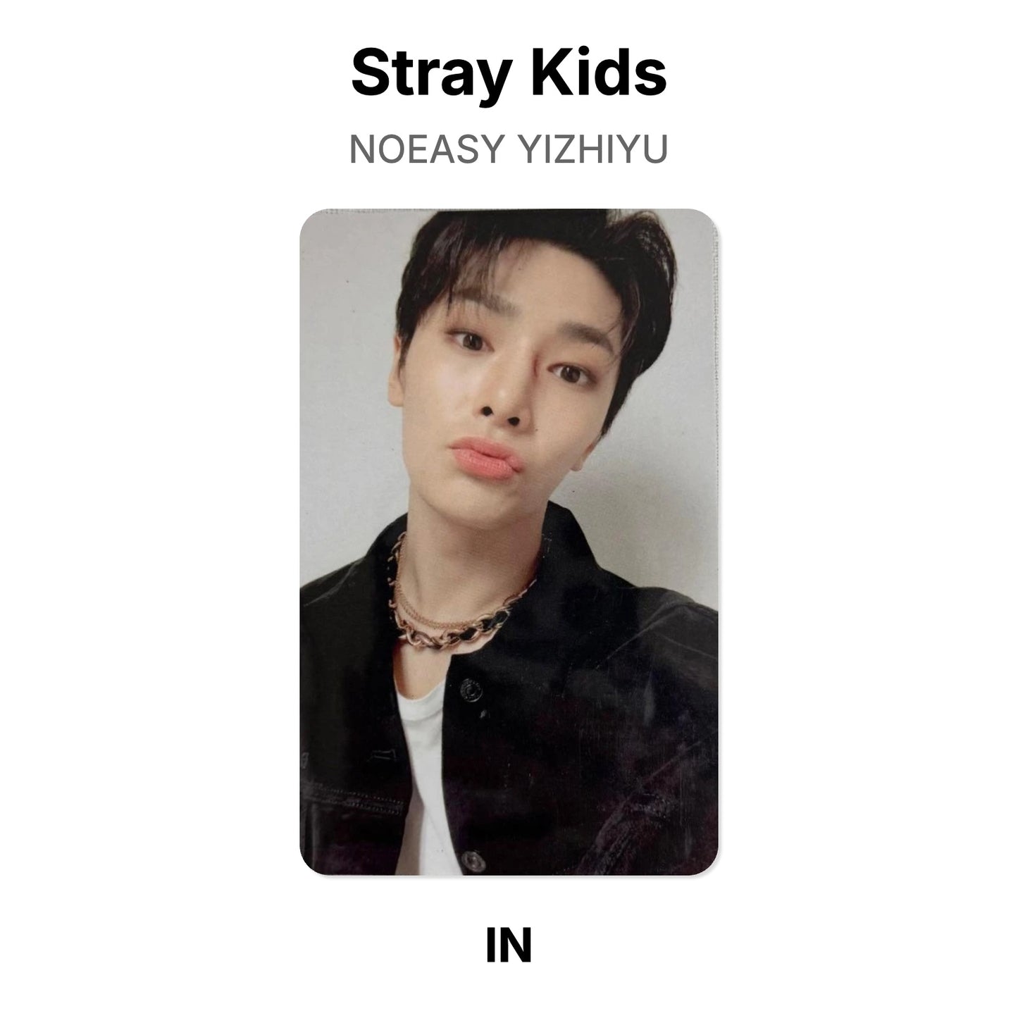 Stray Kids NOEASY YIZHIYU Official Photocard