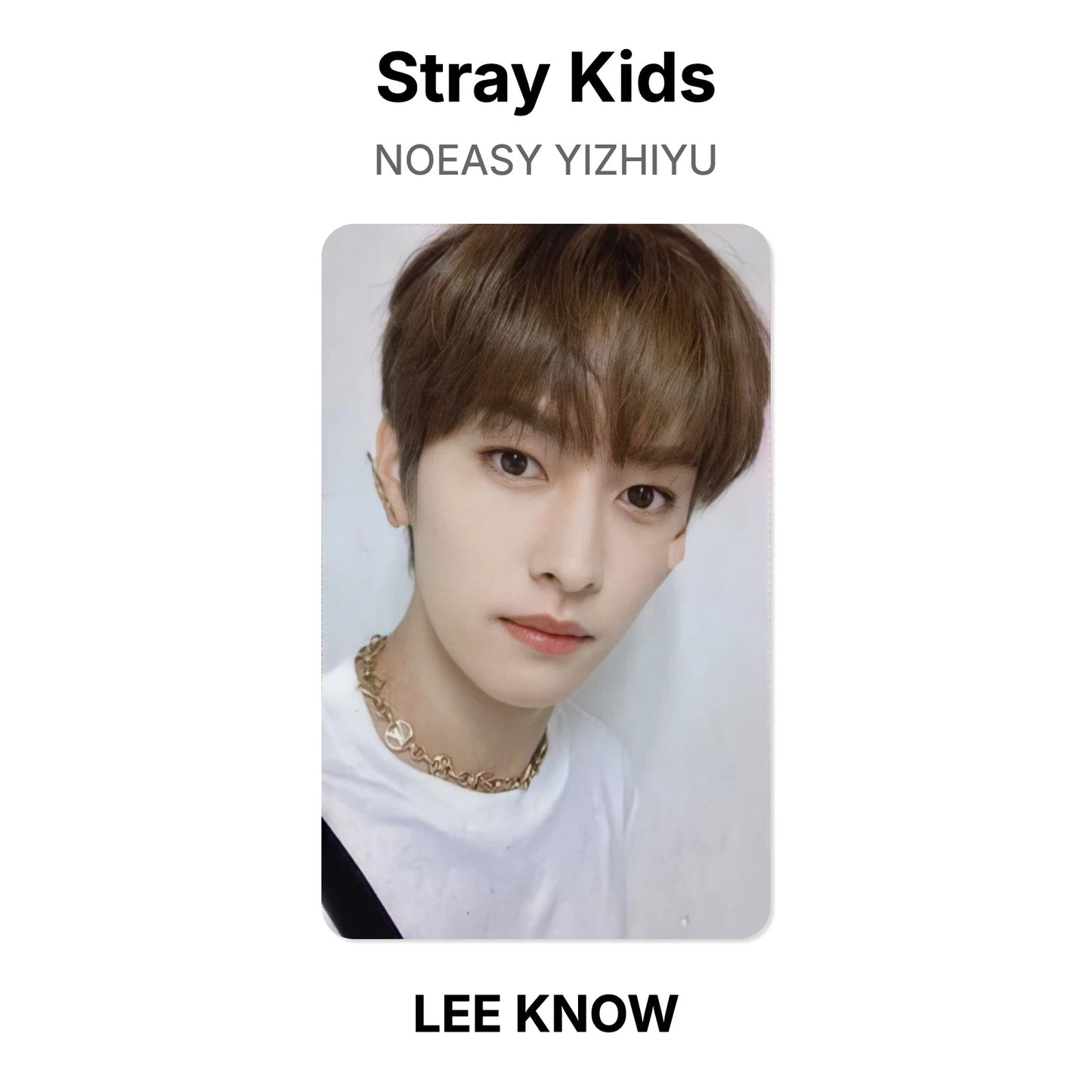 Stray Kids NOEASY YIZHIYU Official Photocard