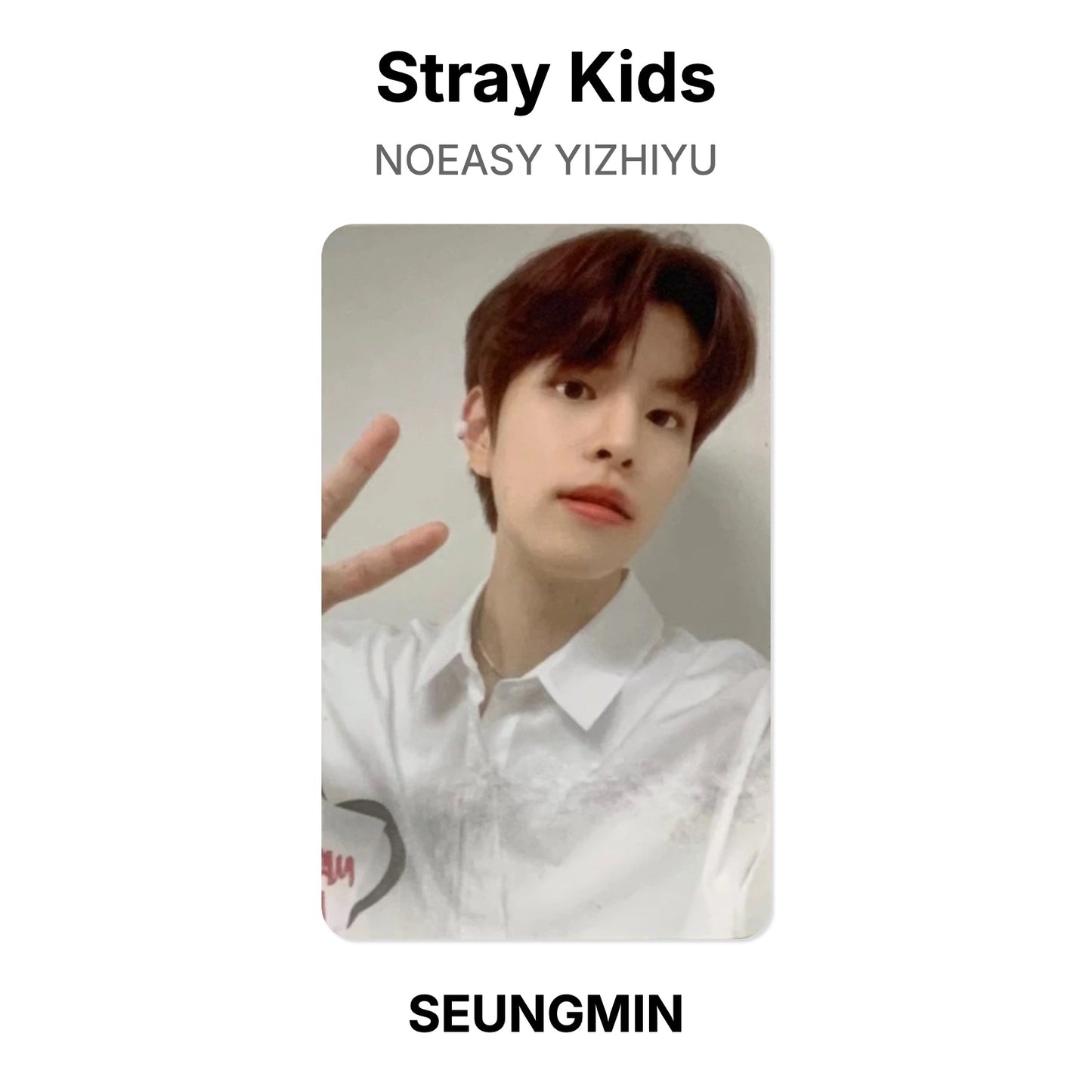 Stray Kids NOEASY YIZHIYU Official Photocard