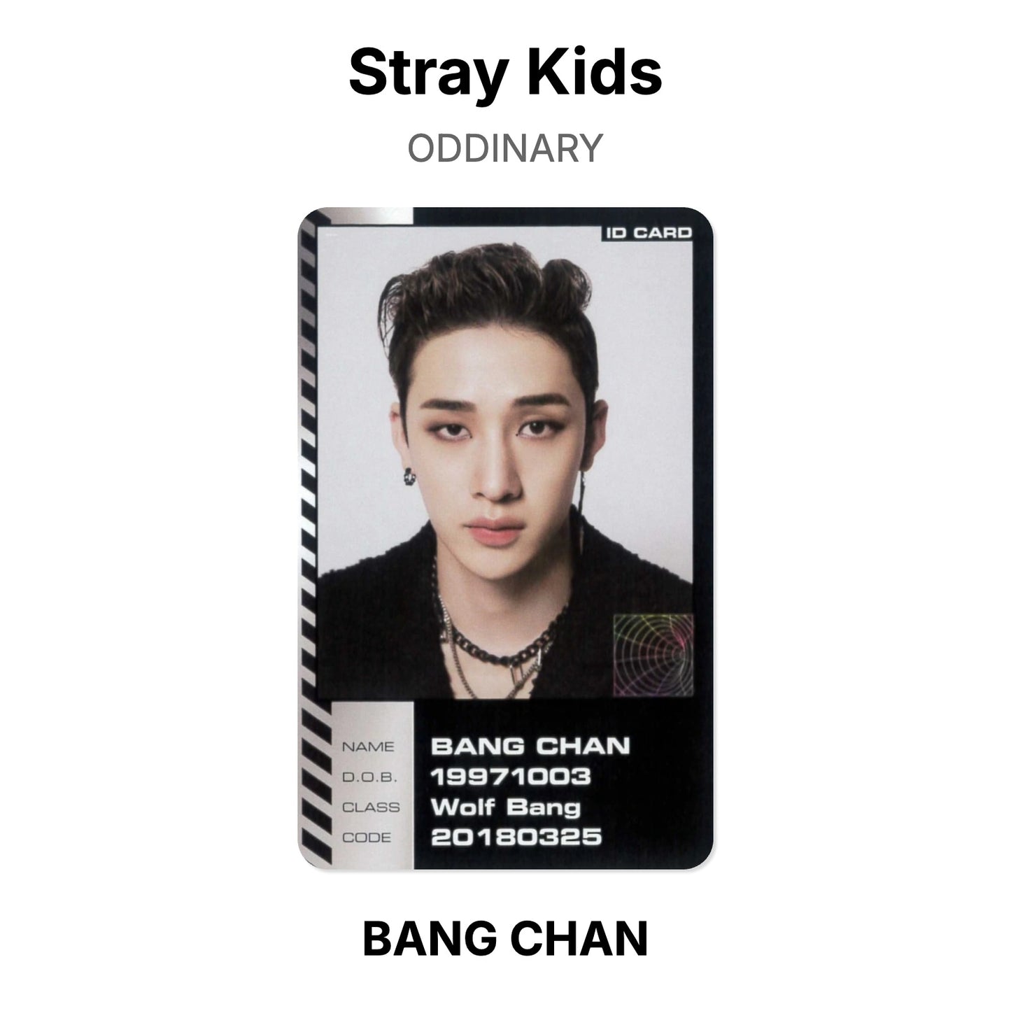 Stray Kids ODDINARY photocard oficial