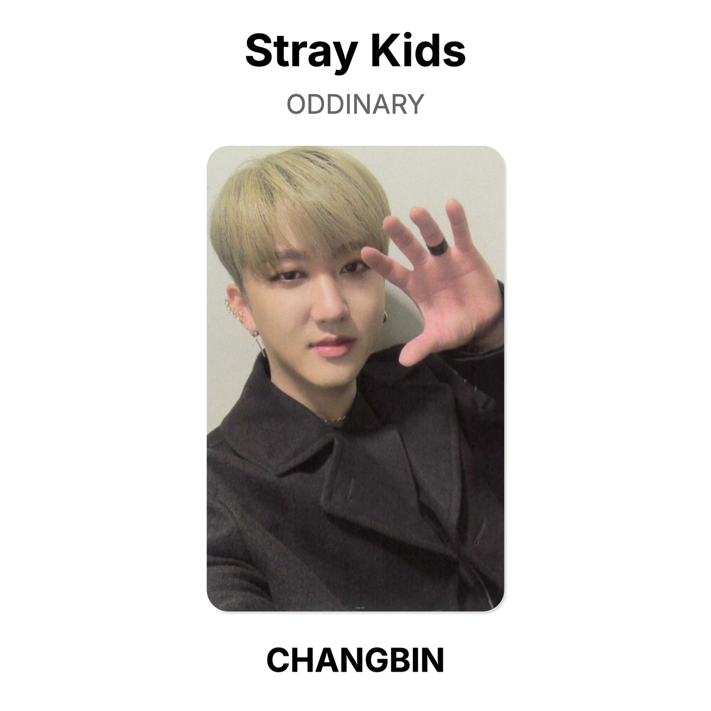 Stray Kids ODDINARY photocard oficial
