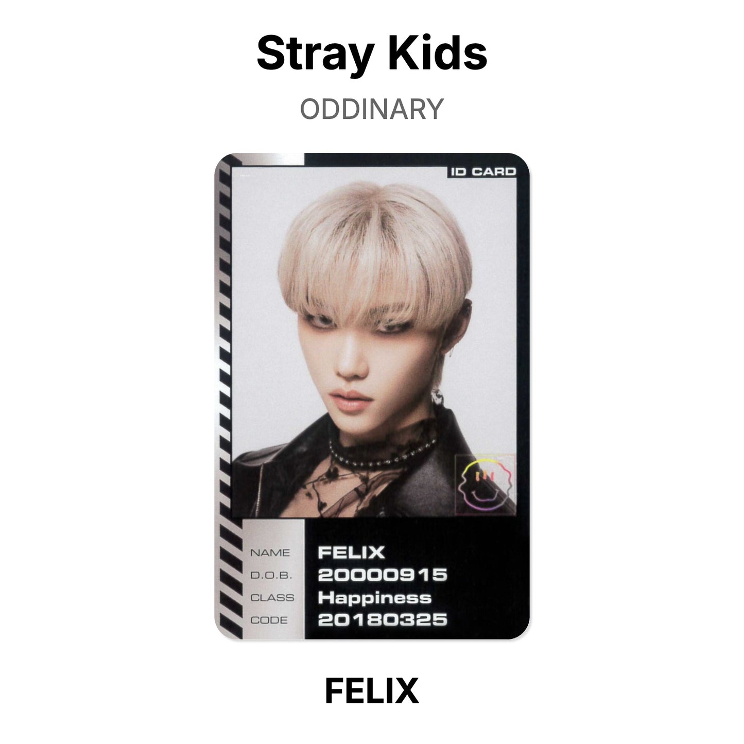 Stray Kids ODDINARY photocard oficial