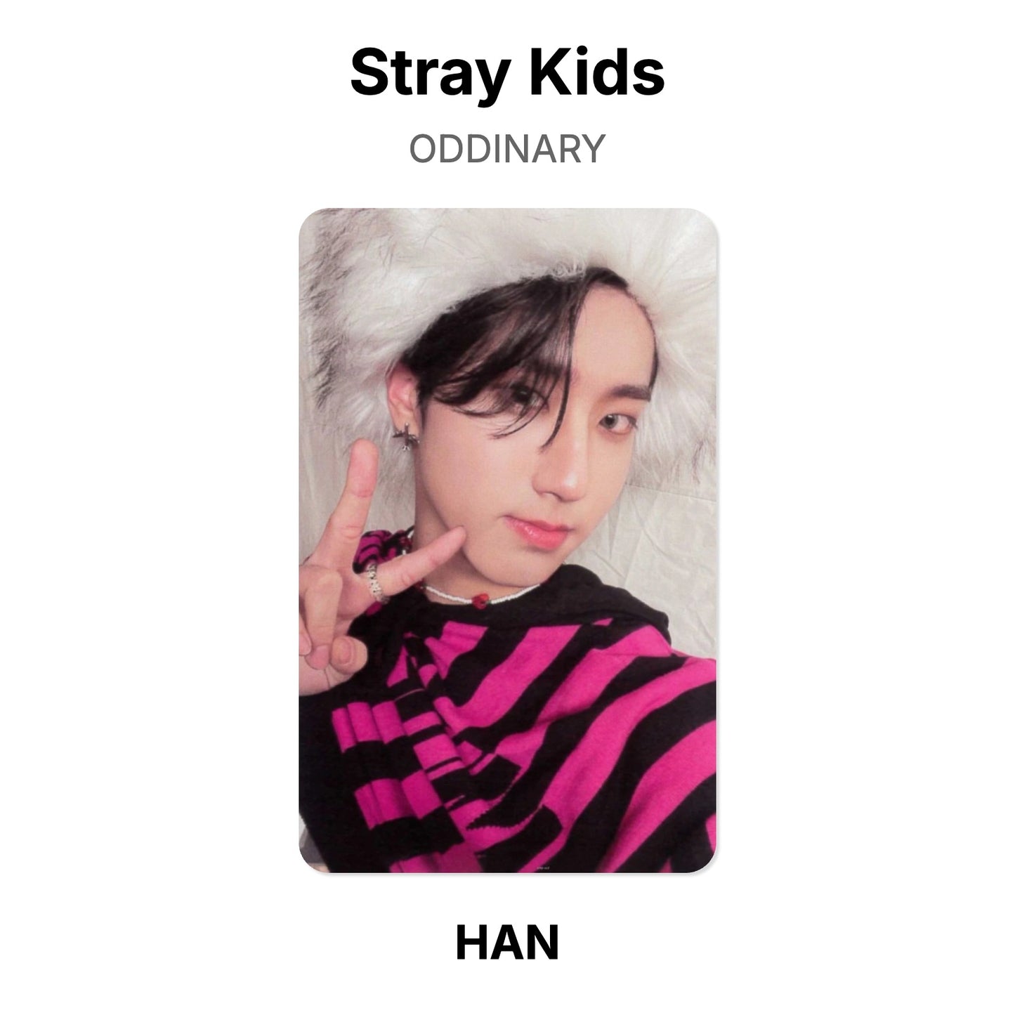Stray Kids ODDINARY photocard oficial