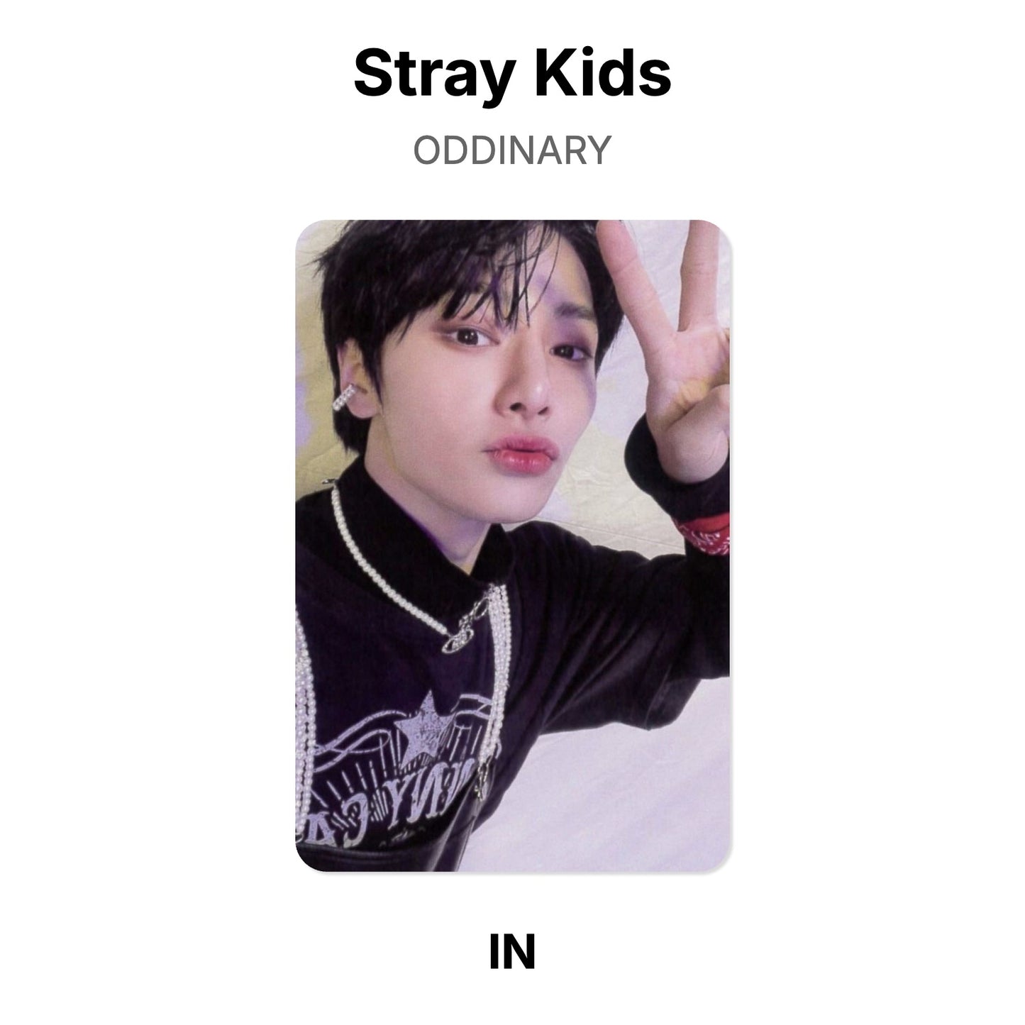 Stray Kids ODDINARY photocard oficial